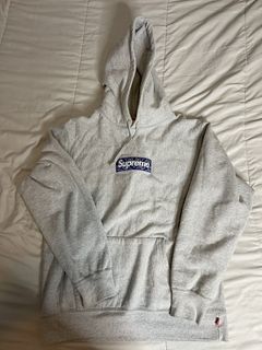 Supreme bandana box logo hooded sweatshirt heather discount grey