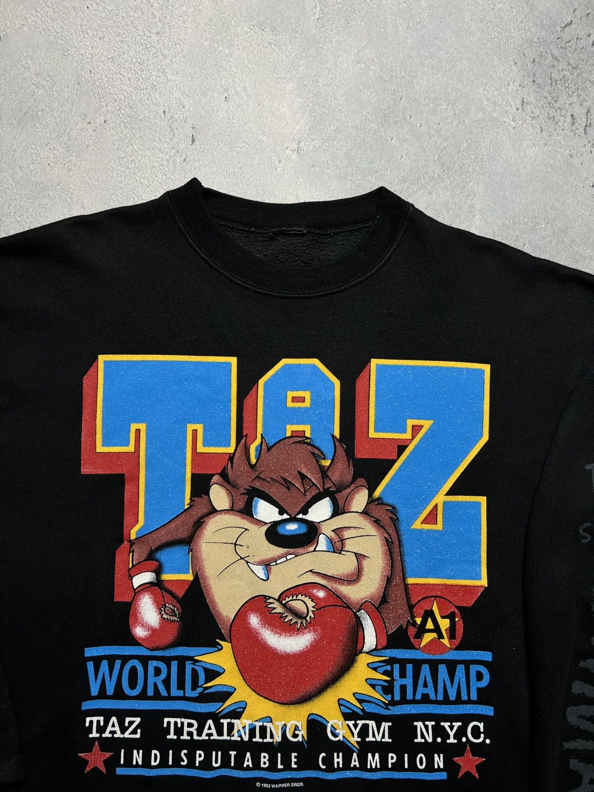Warner Bros Vintage 1993 Warner Bros Tazmanian Devil Crewneck y2k USA Size US M / EU 48-50 / 2 - 8 Thumbnail