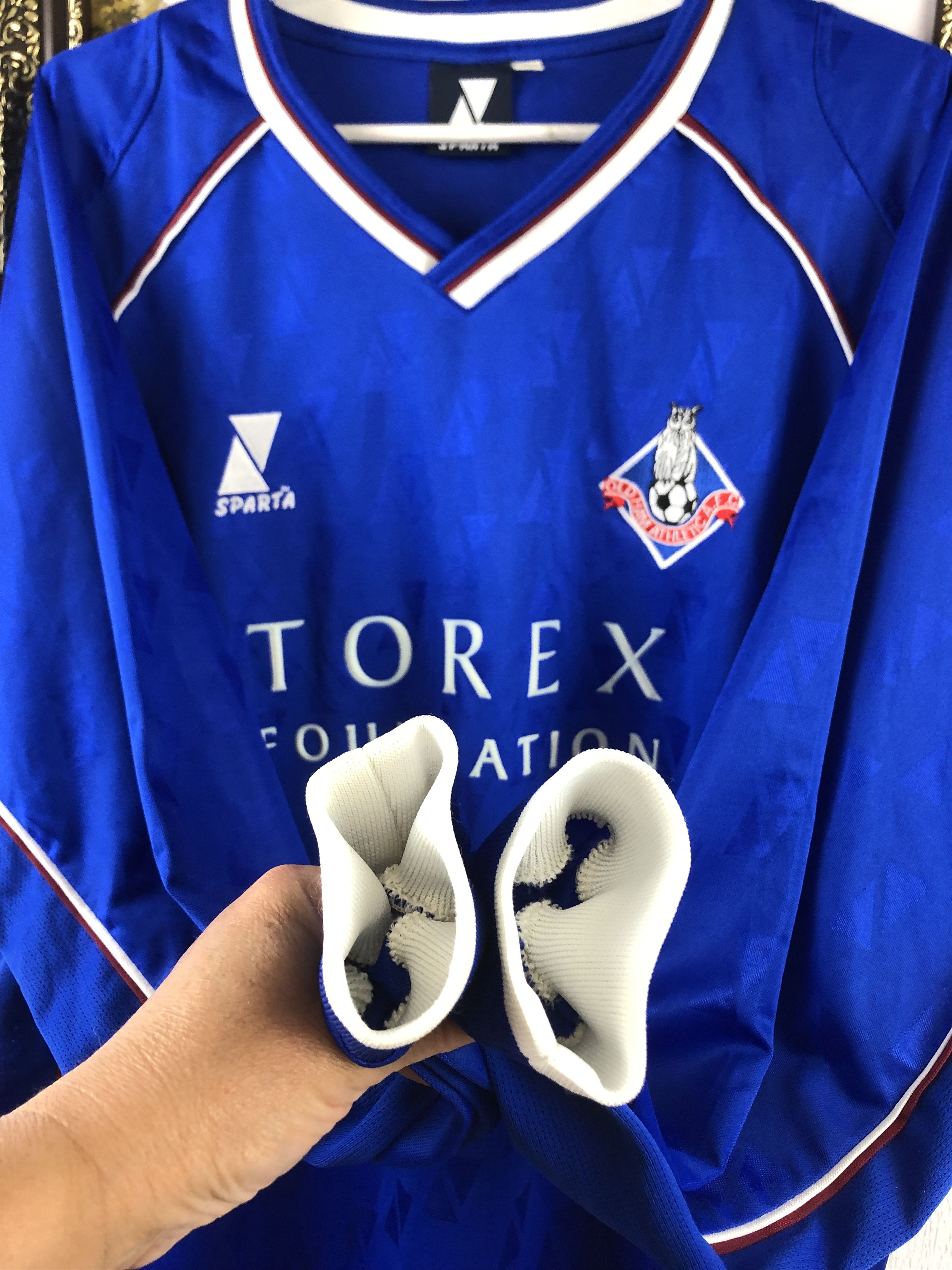 Vintage Oldham Athletic football shirt Soccer Jersey Long Sleeve Size US XL / EU 56 / 4 - 8 Thumbnail