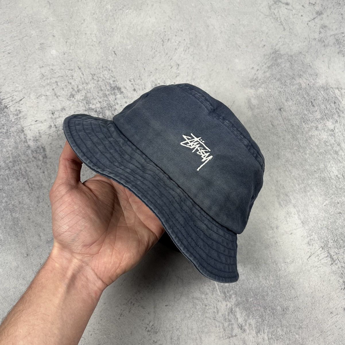 Stussy Vintage Stussy faded logo y2k rare bucket hat panama 90’s Size ONE SIZE - 1 Thumbnail