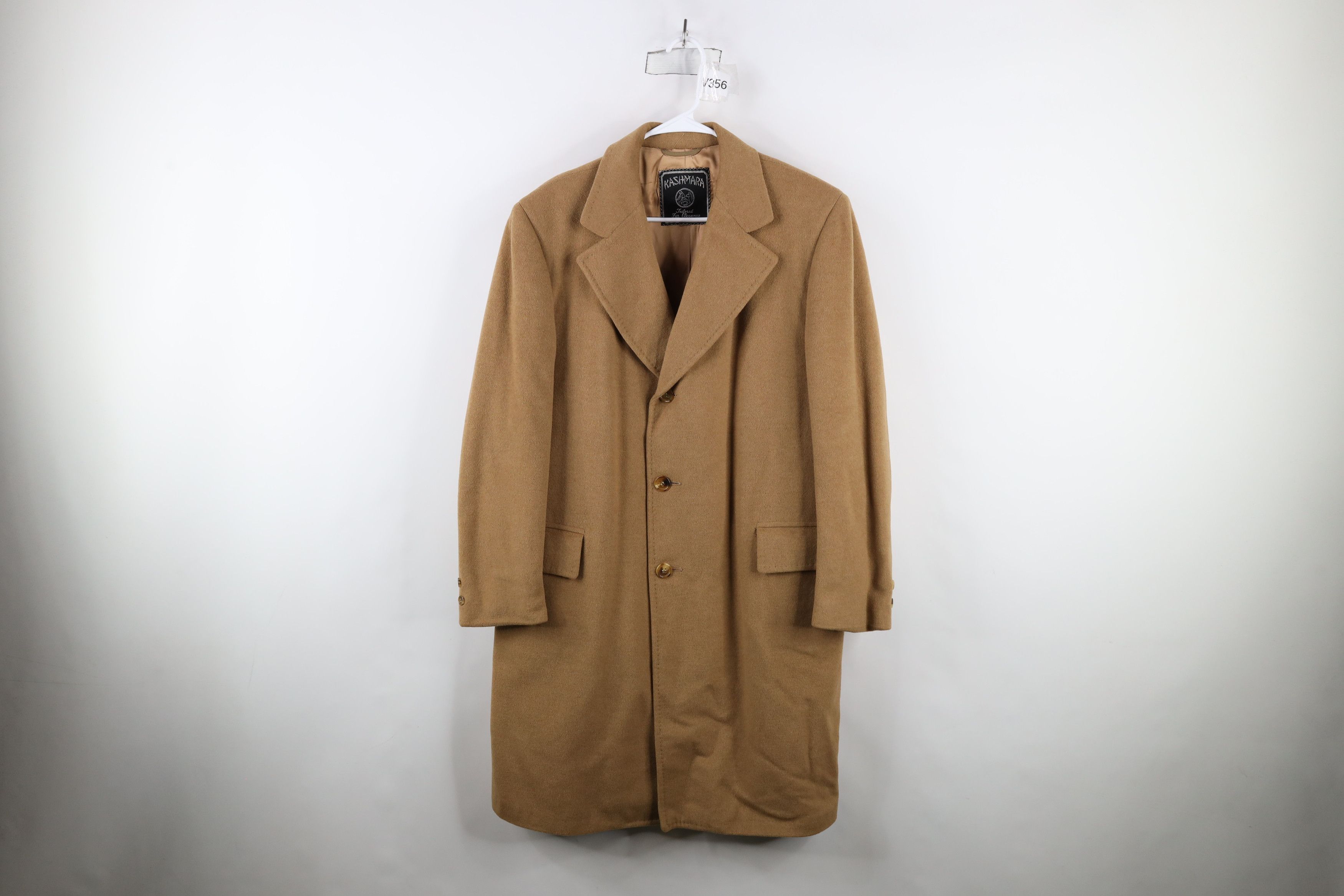 Vintage Vintage 70s Streetwear Alpacuna Overcoat Jacket Beige USA Size US L / EU 52-54 / 3 - 1 Thumbnail