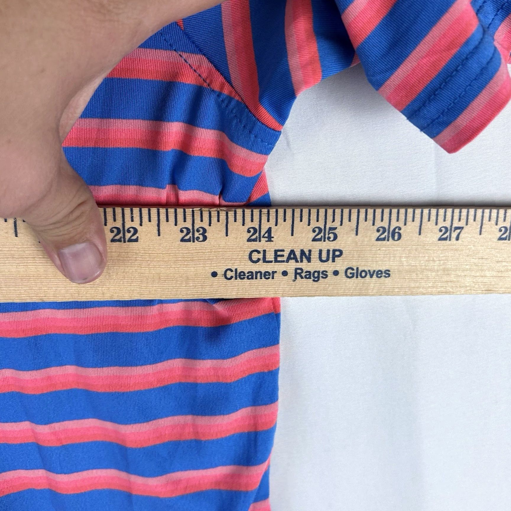 Southern Tide Southern Tide Polo Shirt Men’s XL Meridian Blue T3 Tide To Trail Striped Short Sleeve Pullover Collared Logo Blended Fabric Regular Size US XL / EU 56 / 4 - 7 Thumbnail