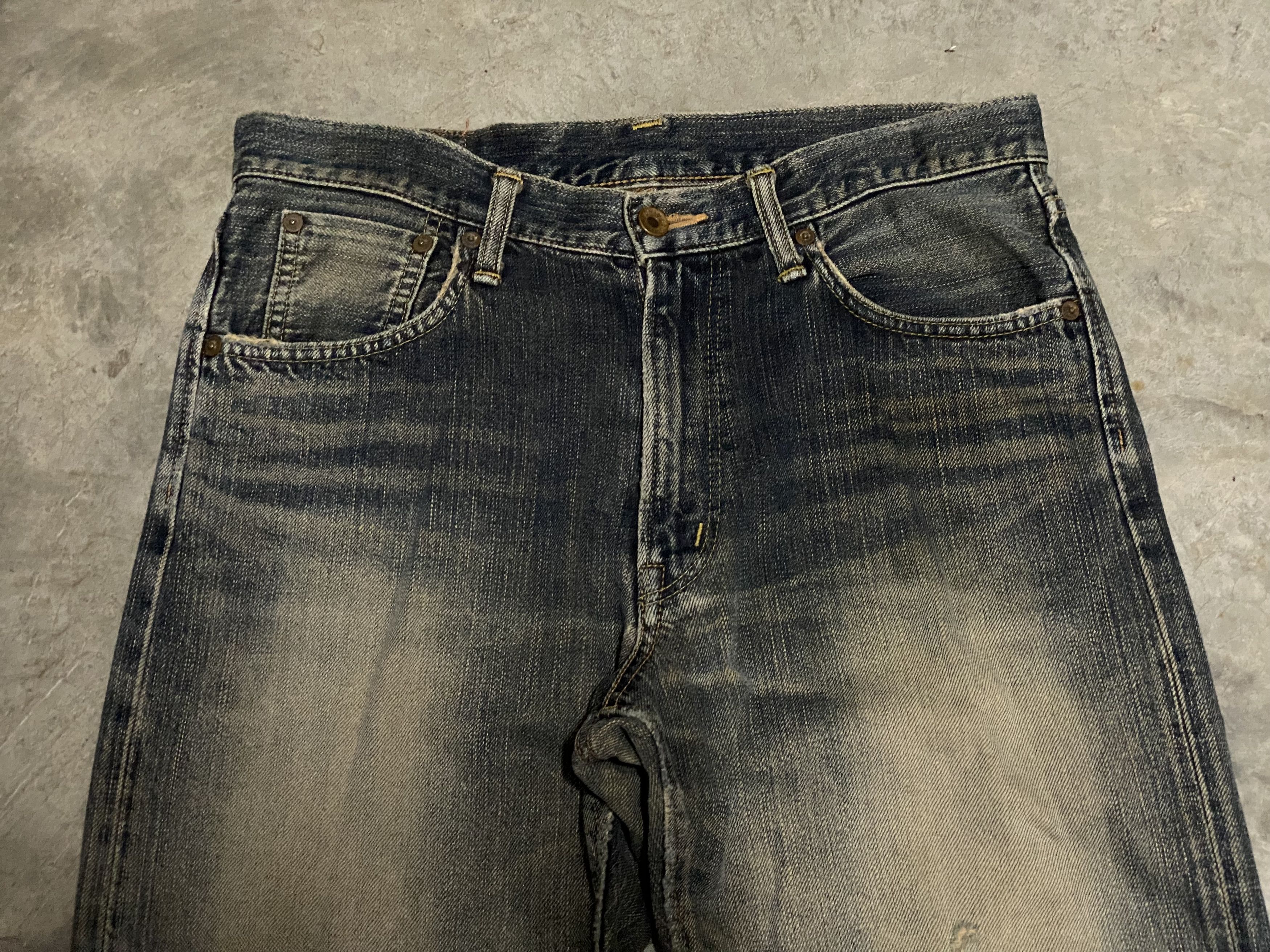 Edwin Vintage Edwin 505zx Mud Wash Selvedge Distressed Jeans Size US 32 / EU 48 - 6 Thumbnail