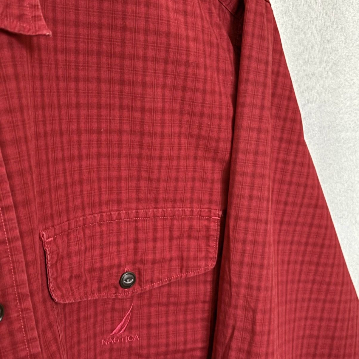 Nautica Nautica shirt button up red large vintage rare Size US L / EU 52-54 / 3 - 5 Thumbnail