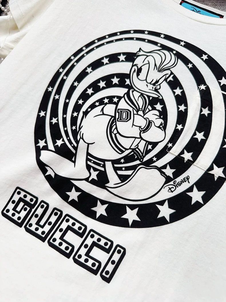 Gucci Gucci Disney Donald Duck White TShirt-2506 Size M / US 6-8 / IT 42-44 - 3 Thumbnail