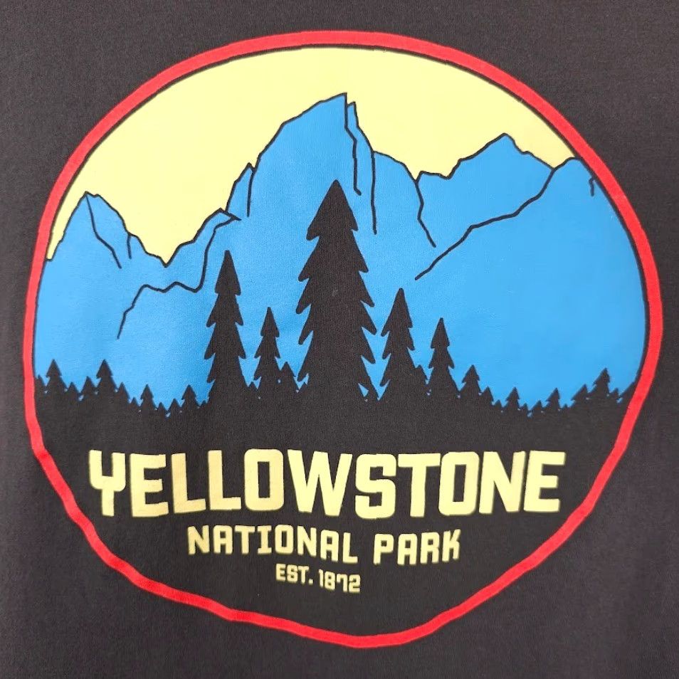 Vintage Yellowstone National Park T Shirt Mens Size Large Gray Nature Tee Made In USA Size US L / EU 52-54 / 3 - 3 Thumbnail