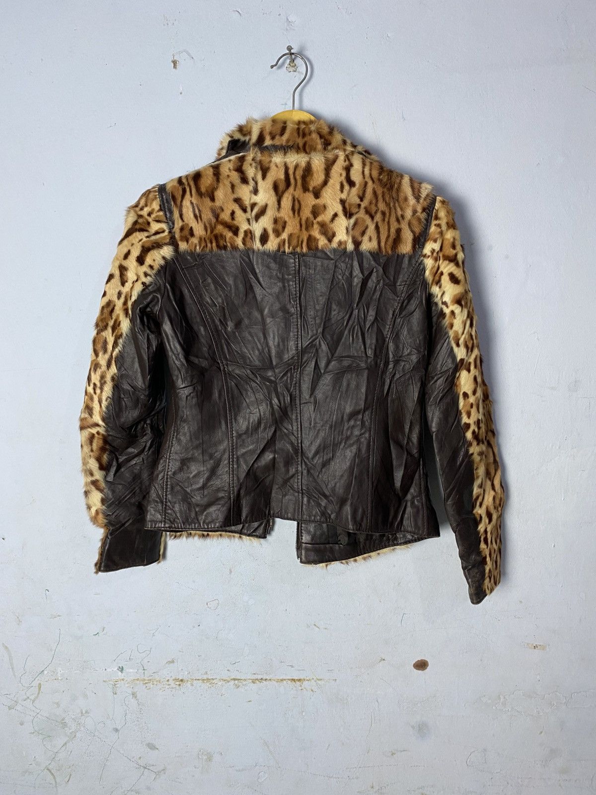 Torras × Vintage Jacket leather torras fur leopard Size S / US 4 / IT 40 - 5 Thumbnail