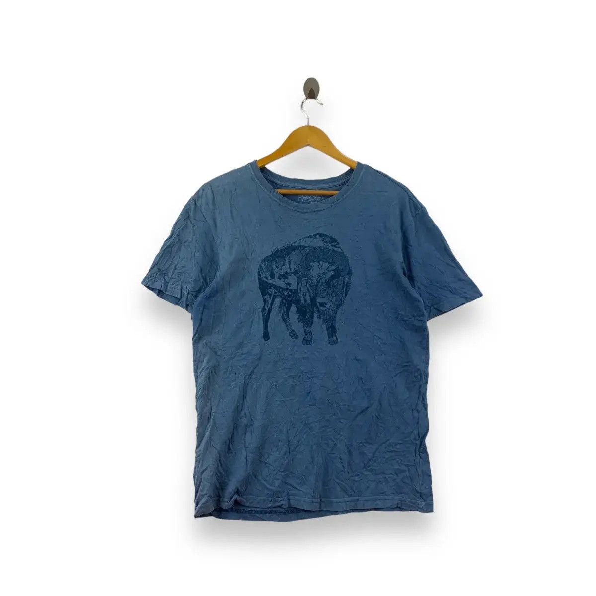 Patagonia PATAGONIA Made In USA Bison Recycle Cotton Tee Shirt Size US S / EU 44-46 / 1 - 1 Thumbnail