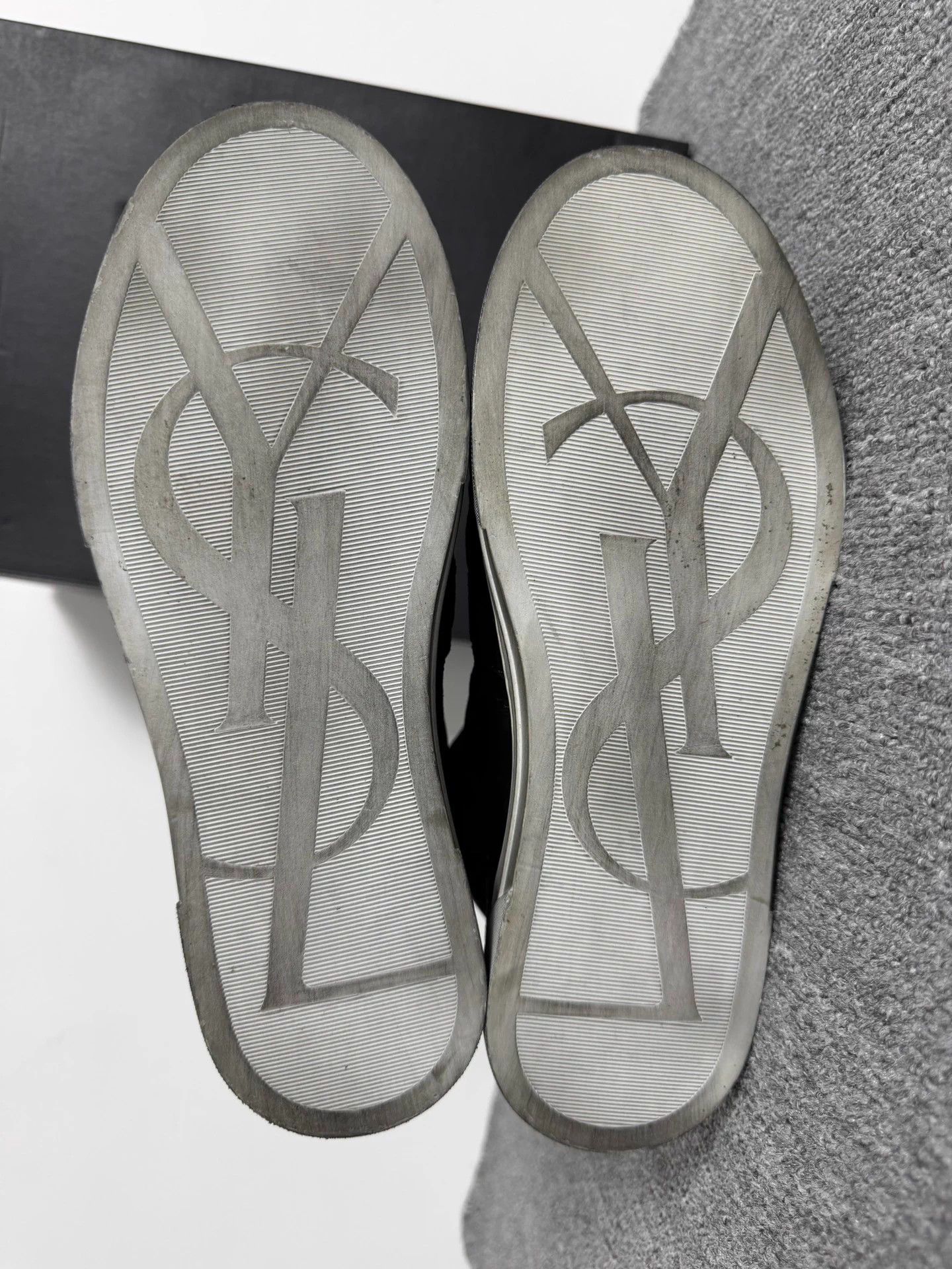 Saint Laurent Paris SLP Joe Graffiti Distressed Black Suede Hi Top 40 Size US 7 / EU 40 - 6 Thumbnail