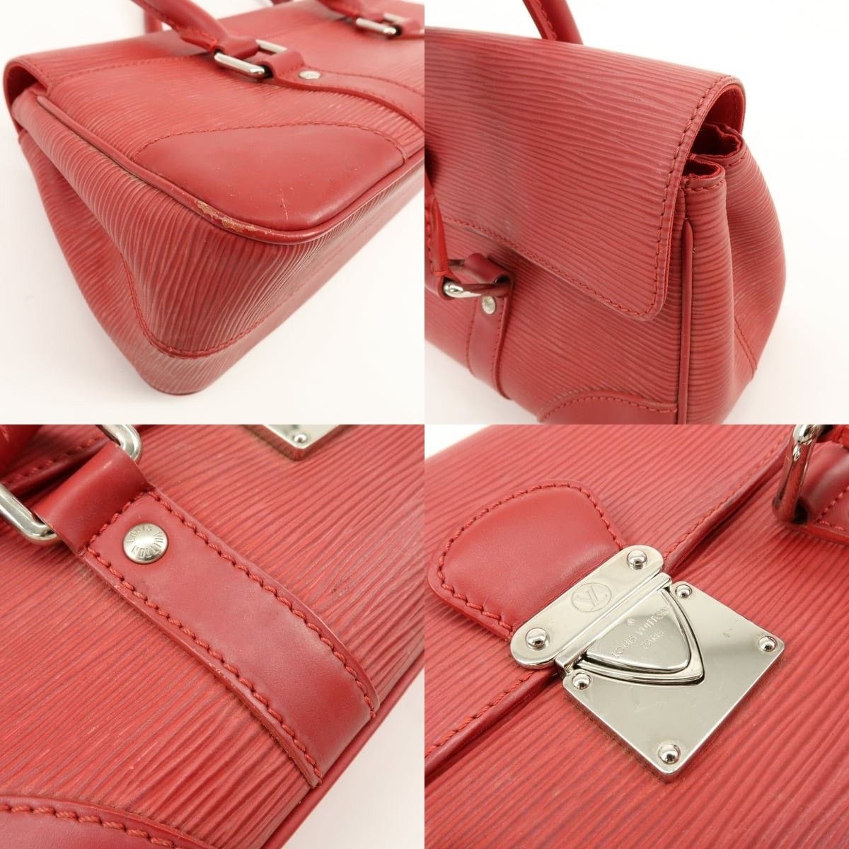 Louis Vuitton Louis Vuitton Epi Segur PM Satchel Red Size ONE SIZE - 6 Thumbnail