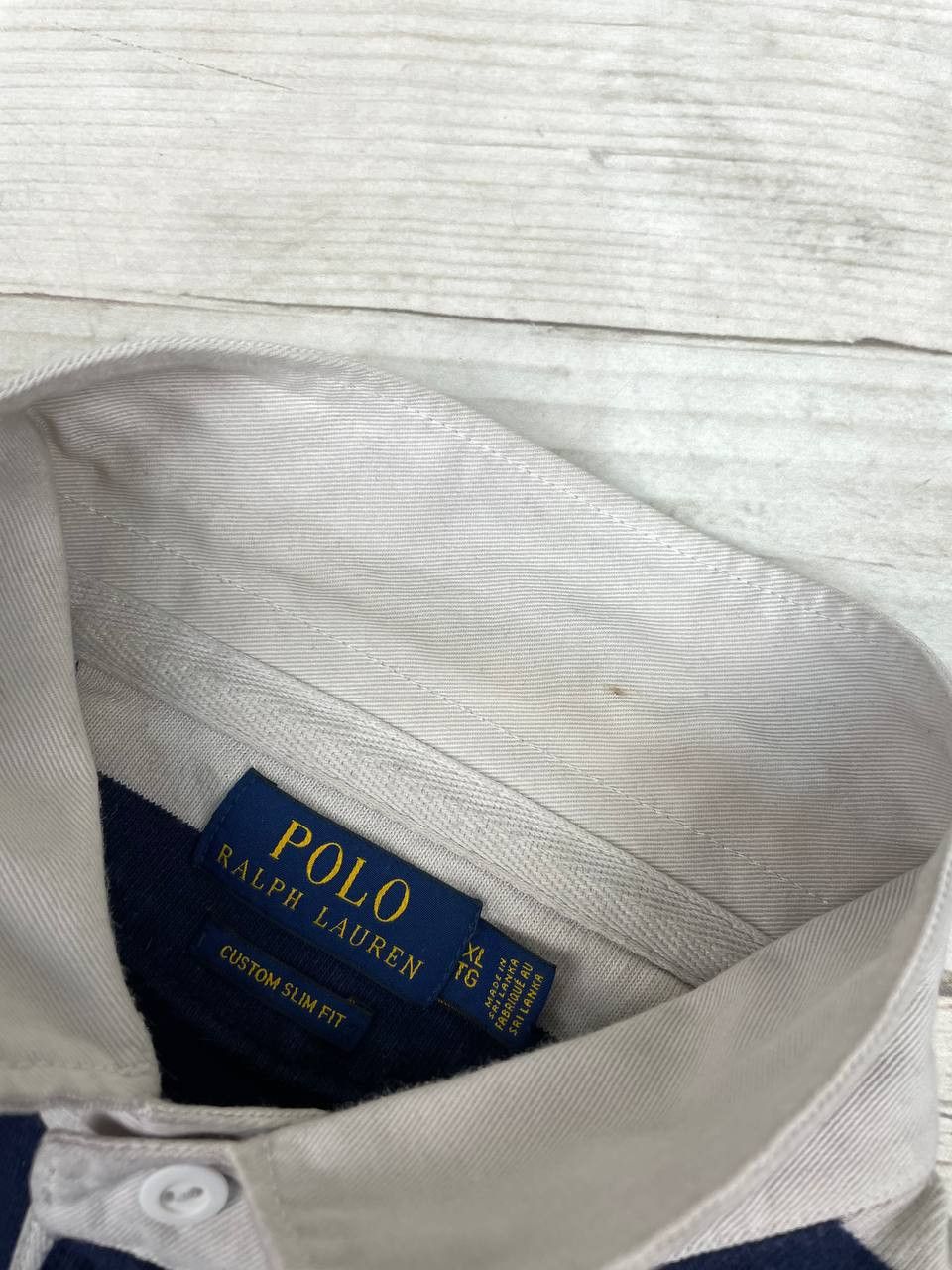 Polo Ralph Lauren Vintage Polo Ralph Lauren Rugby Shirt Long Sleeve Striped Size US XL / EU 56 / 4 - 5 Thumbnail