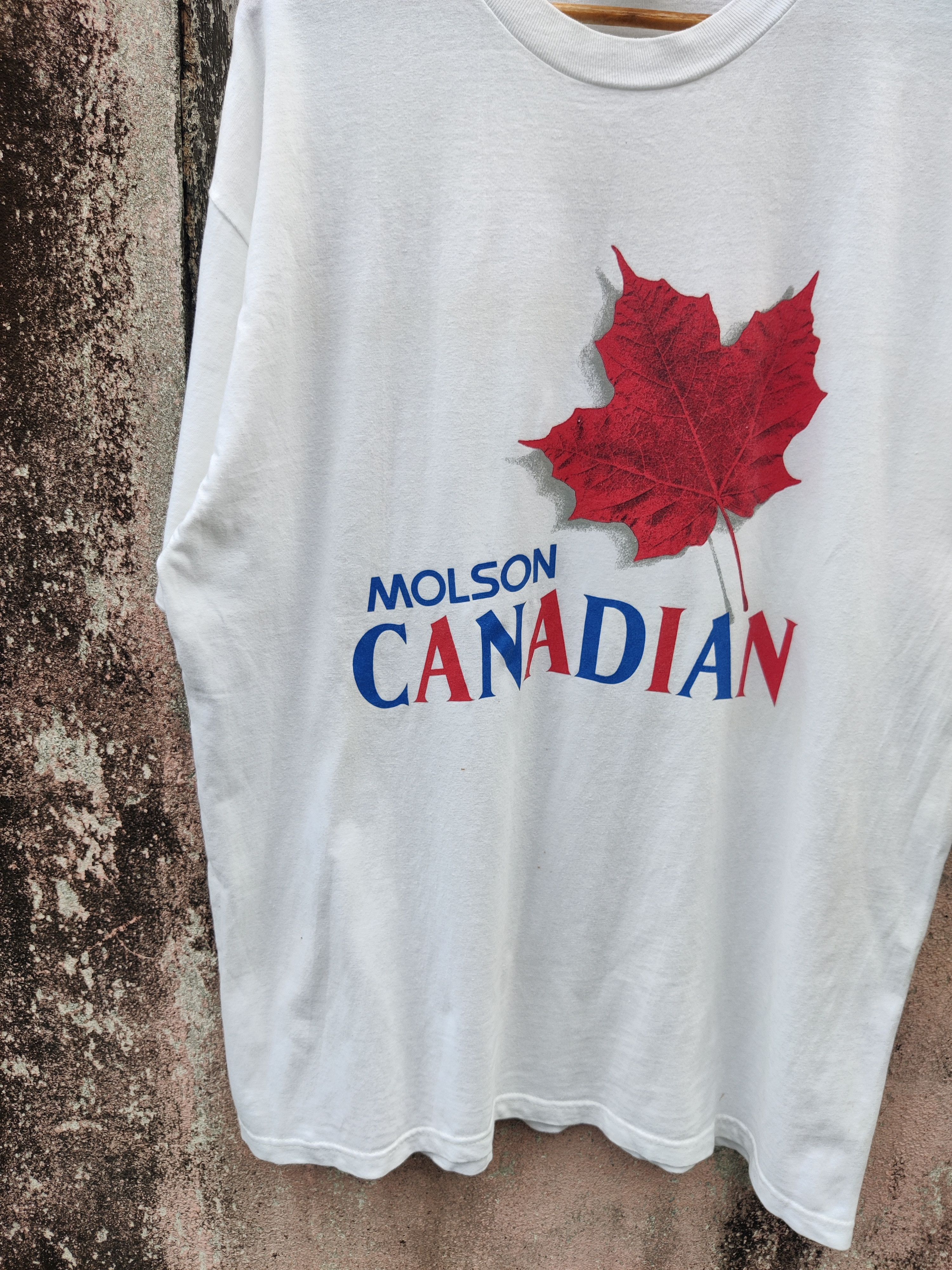 Japanese Brand Vintage 90's Molson Canadian Booze And Beef Promo Shirt Size US XL / EU 56 / 4 - 4 Thumbnail