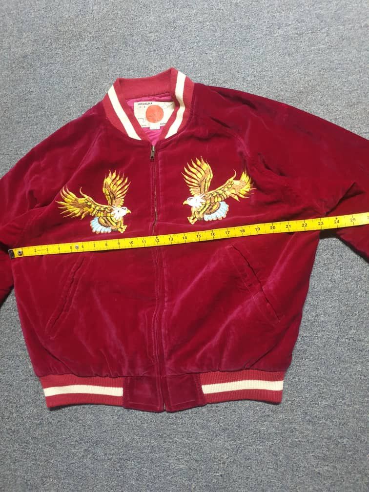 Japanese Brand 💥Vintage Eagle yokosuka acantara sukajan souvenir jacket Size US M / EU 48-50 / 2 - 12 Thumbnail