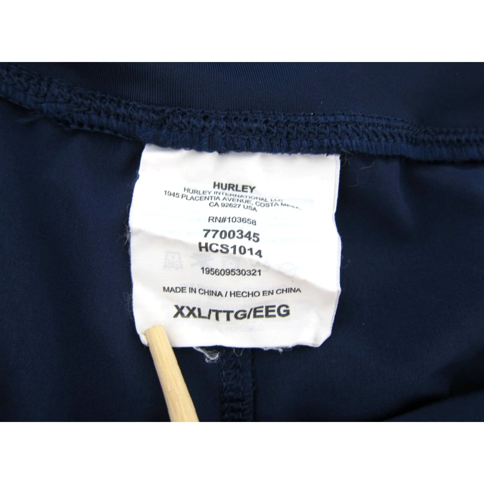 Hurley Hurley Shorts Women XXL Navy Blue Zip Pocket Stretch Womens Size 40" / US 18 - 3 Thumbnail