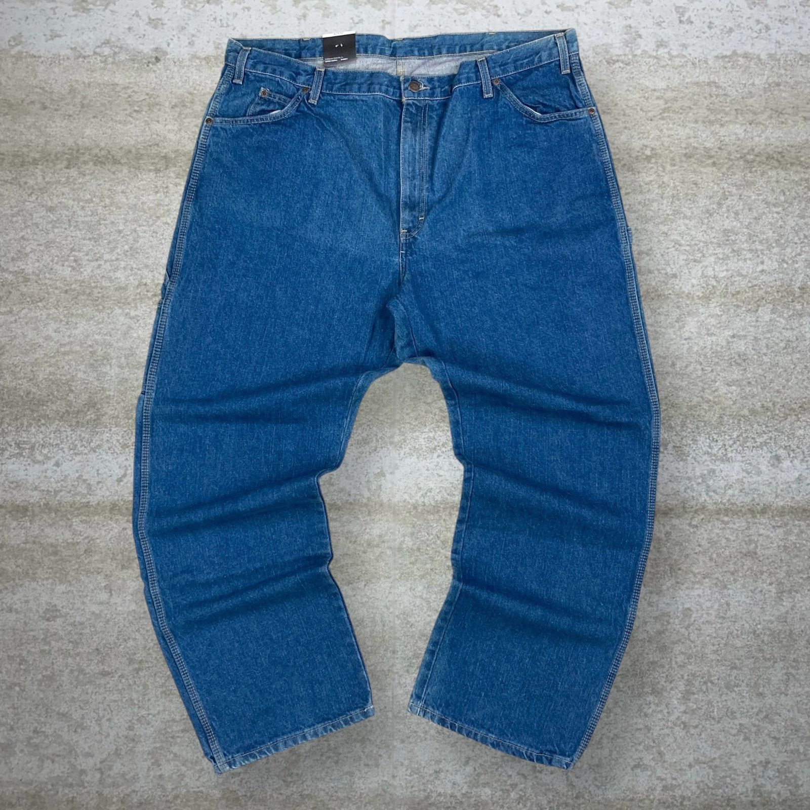 Dickies Vintage 90s Dickies Carpenter Jeans 42x32 Baggy Medium Wash Size US 42 / EU 58 - 2 Thumbnail