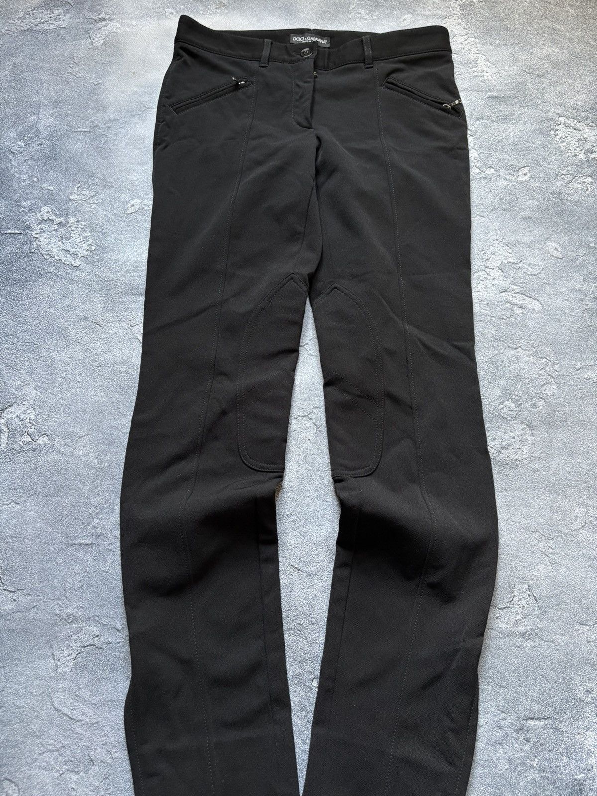 Dolce & Gabbana Vintage Dolce & Gabbana Women's Luxury Black Trousers Pants Size 28" / US 6 / IT 42 - 4 Thumbnail