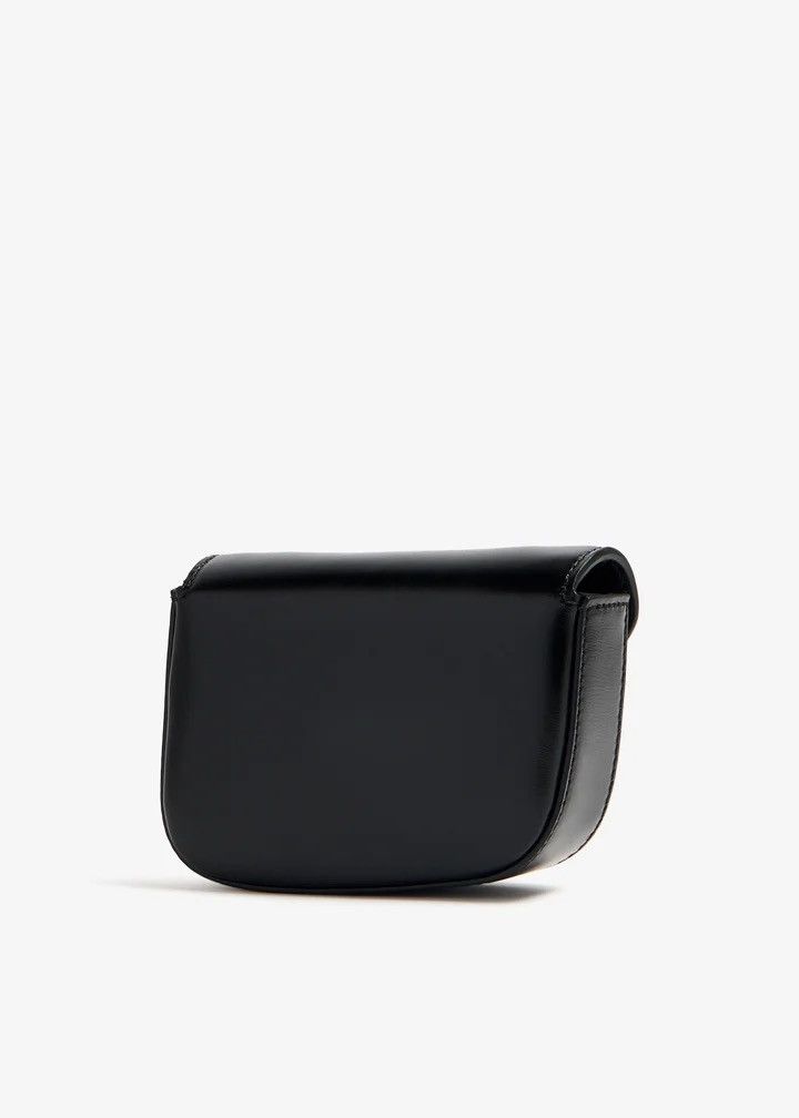 Salvatore Ferragamo Black Salvatore Ferragamo Fiamma Mini Leather Crossbody Bag Size ONE SIZE - 3 Thumbnail