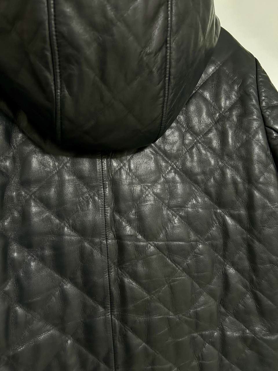 Prada Prada Mainline Luxurious Dark Ink Nappa Lamb Quilted Jacket Size US M / EU 48-50 / 2 - 9 Thumbnail