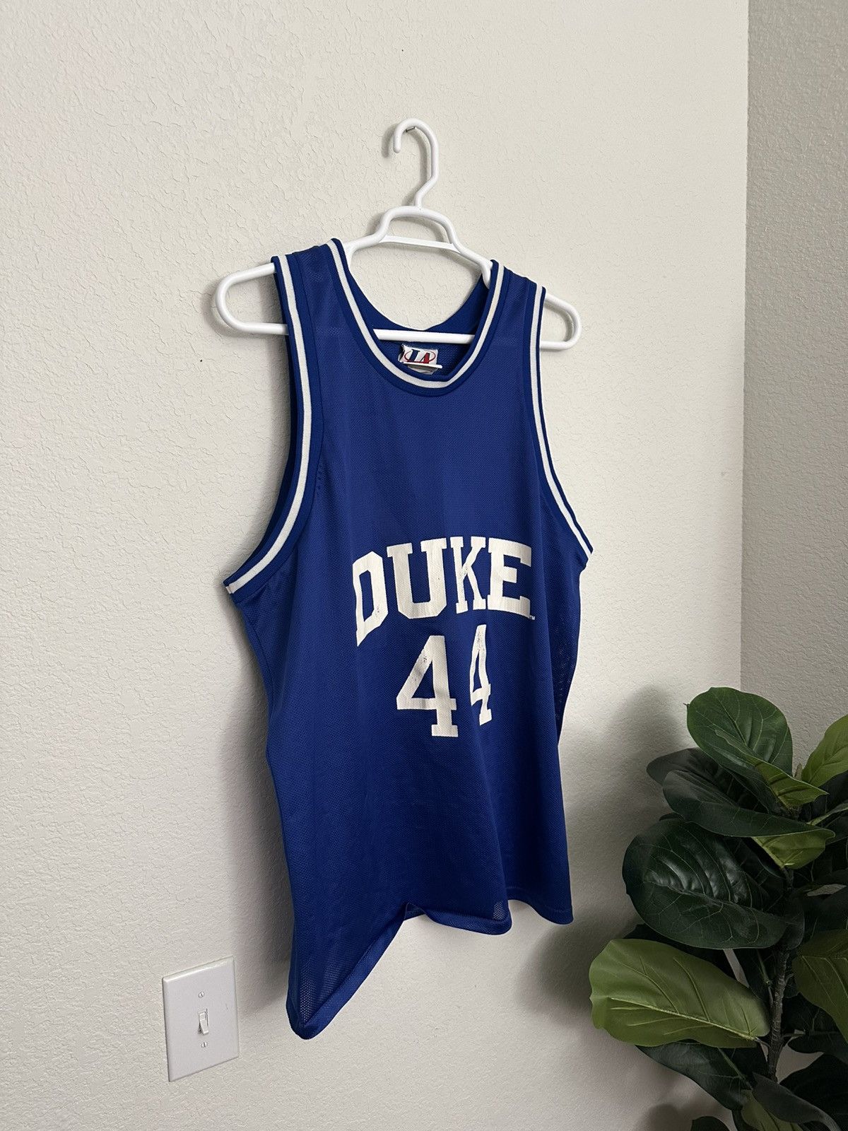Logo Athletic × Vintage Vintage 90s Duke Blue Devils Logo Athletic Basketball Jersey Size US XL / EU 56 / 4 - 1 Thumbnail