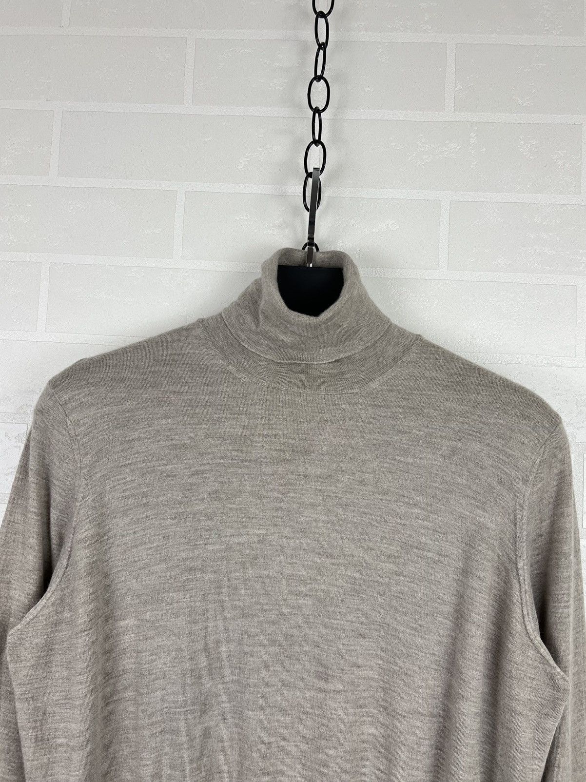 Brunello Cucinelli BRUNELLO CUCINELLI Sweater Turtleneck Cashmere/Wool Virgin Size US L / EU 52-54 / 3 - 4 Thumbnail