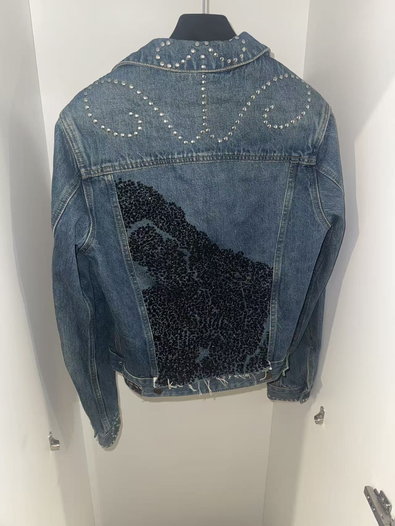 Saint Laurent Paris Saint Laurent Paris SS15 Rhinestone Denim Jacket Size US S / EU 44-46 / 1 - 2 Thumbnail
