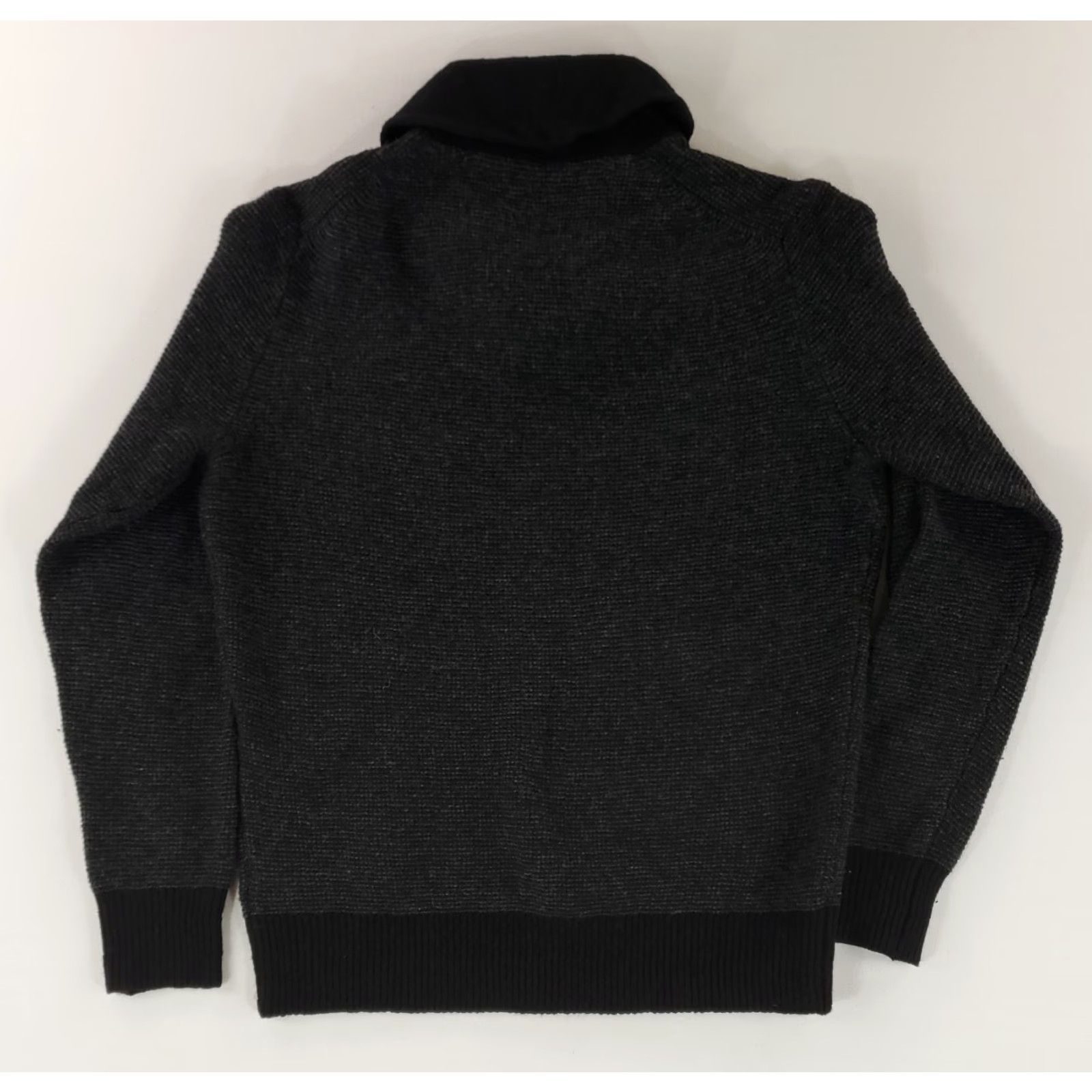 J.Crew J.CREW Sweater M Mens 100% Wool Waffle Knit Shawl Collar Gray Pullover Shirt Size US M / EU 48-50 / 2 - 3 Thumbnail