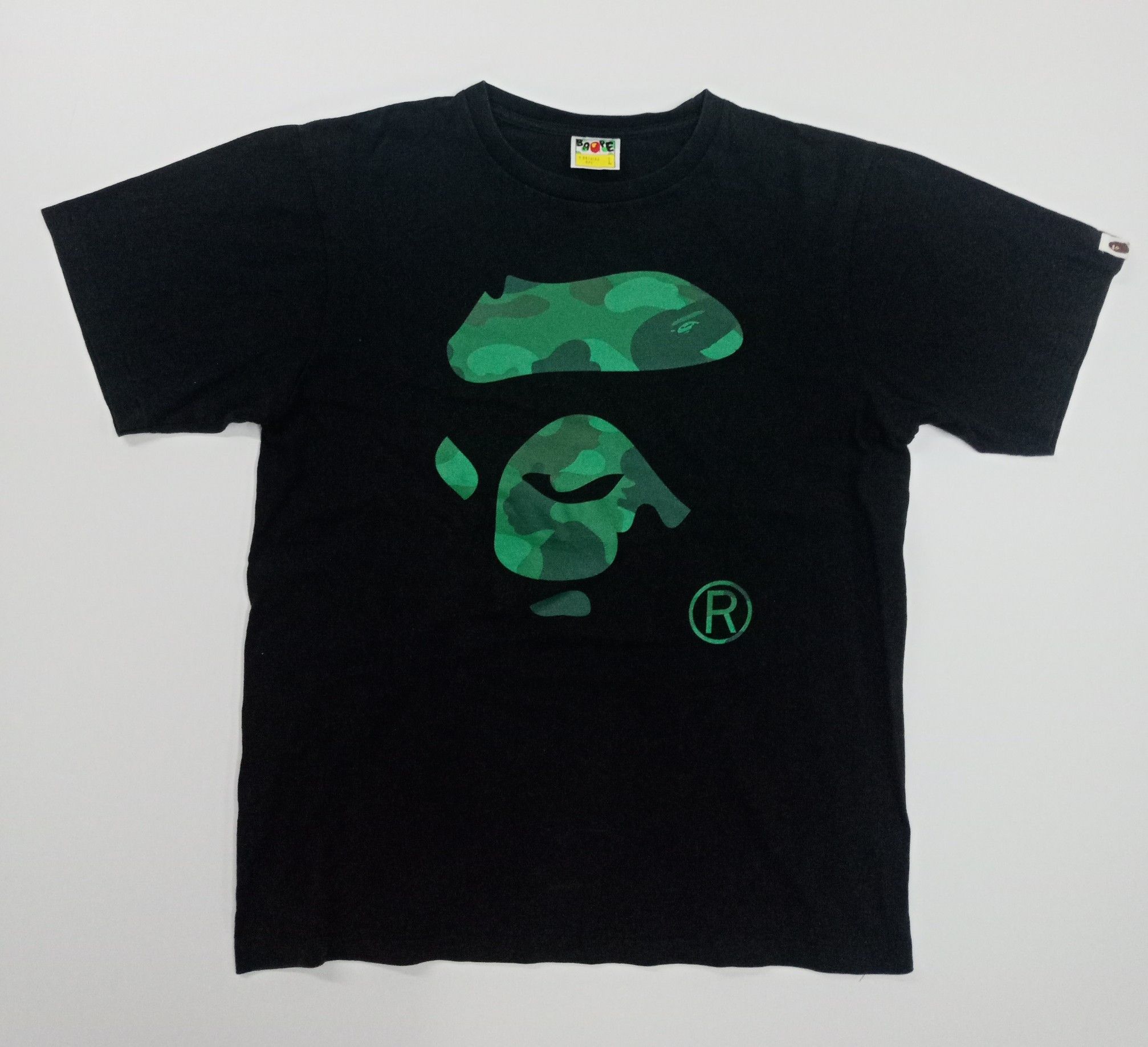 Bape Color Camo Ape Face Tee Size US L / EU 52-54 / 3 - 1 Thumbnail