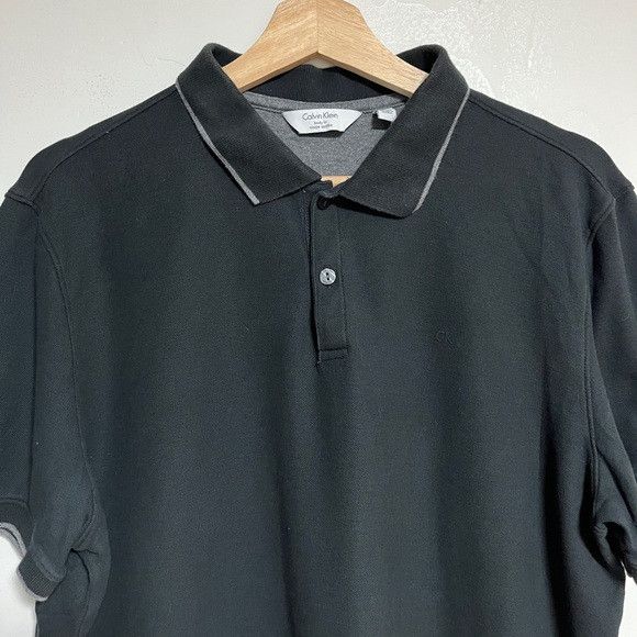 Calvin Klein Calvin Klein Black Polo Shirt - Body Fit - Men’s Size L Size US L / EU 52-54 / 3 - 8 Thumbnail