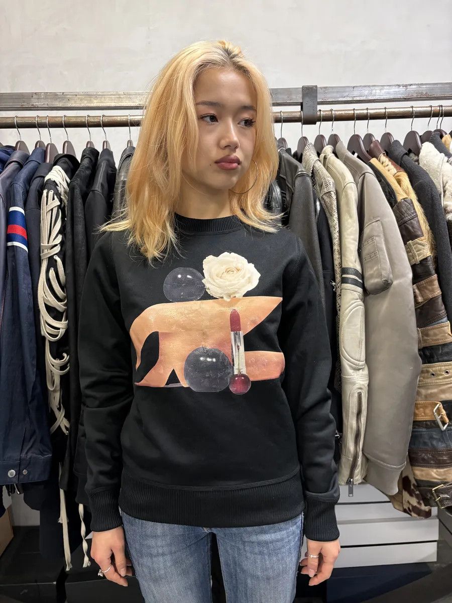Acne Studios SS2015 Acne Studios Black Vernina B Blur Crewneck Sweater Size XXS / US 00 / IT 34 - 3 Thumbnail