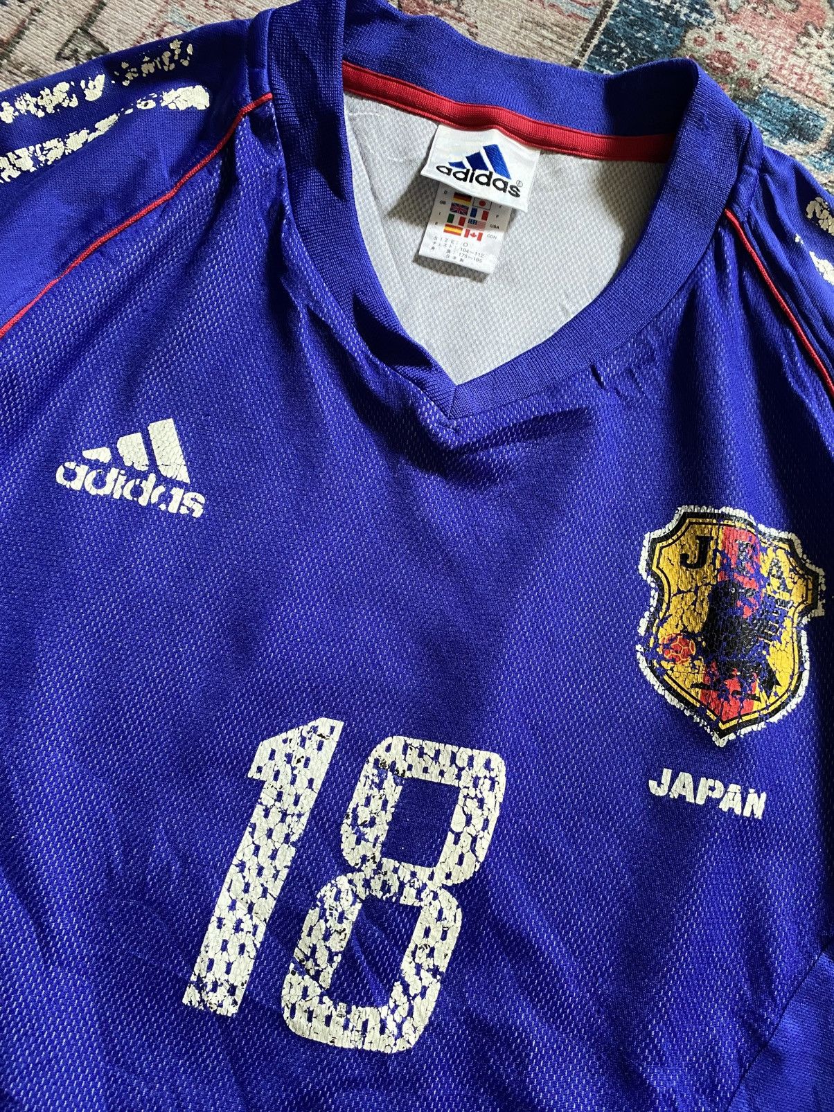 Vintage Adidas Japan home 2002-04 Jersey Size US XL / EU 56 / 4 - 2 Thumbnail