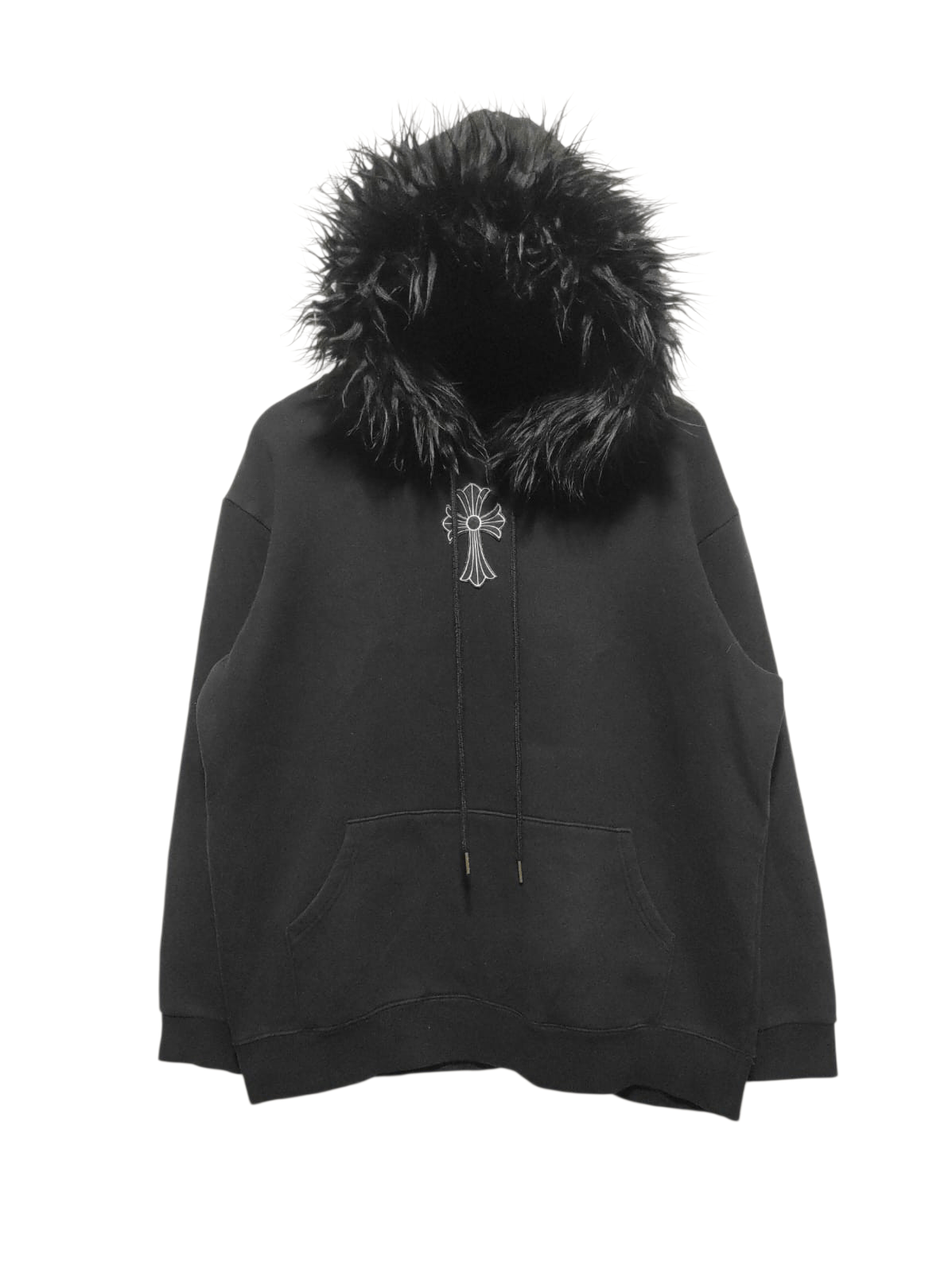 Japanese Brand Black Cross fur hoodie ifsix LGB vkei style Size US M / EU 48-50 / 2 - 1 Thumbnail