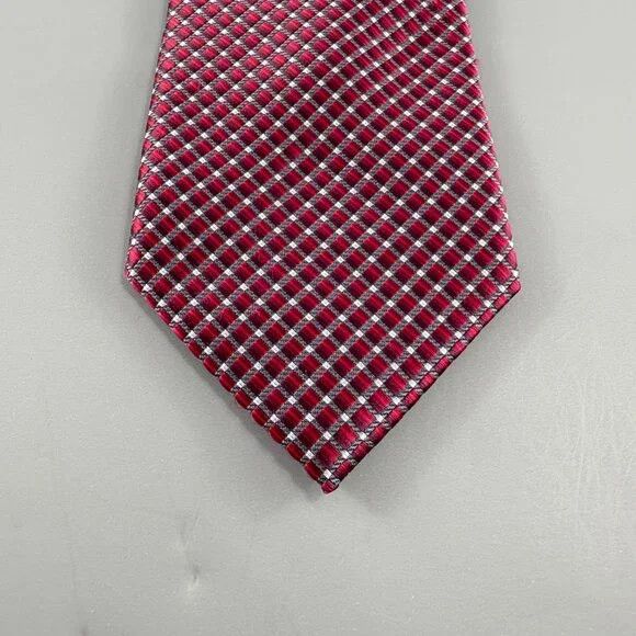 Other Nick Graham Red / Grey Geometric Men's Tie 3" x 60" Size ONE SIZE - 2 Thumbnail