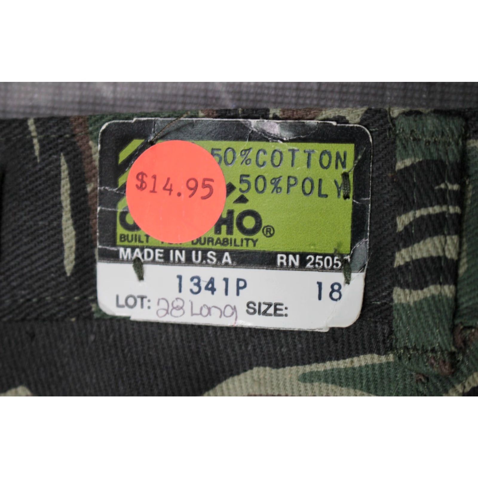 Vintage VINTAGE Gung Ho Tiger Stripe Camo Pants Mens 28 Long 70s 80s NOS Military Look 32.5 Inseam Size US 28 / EU 44 - 3 Thumbnail