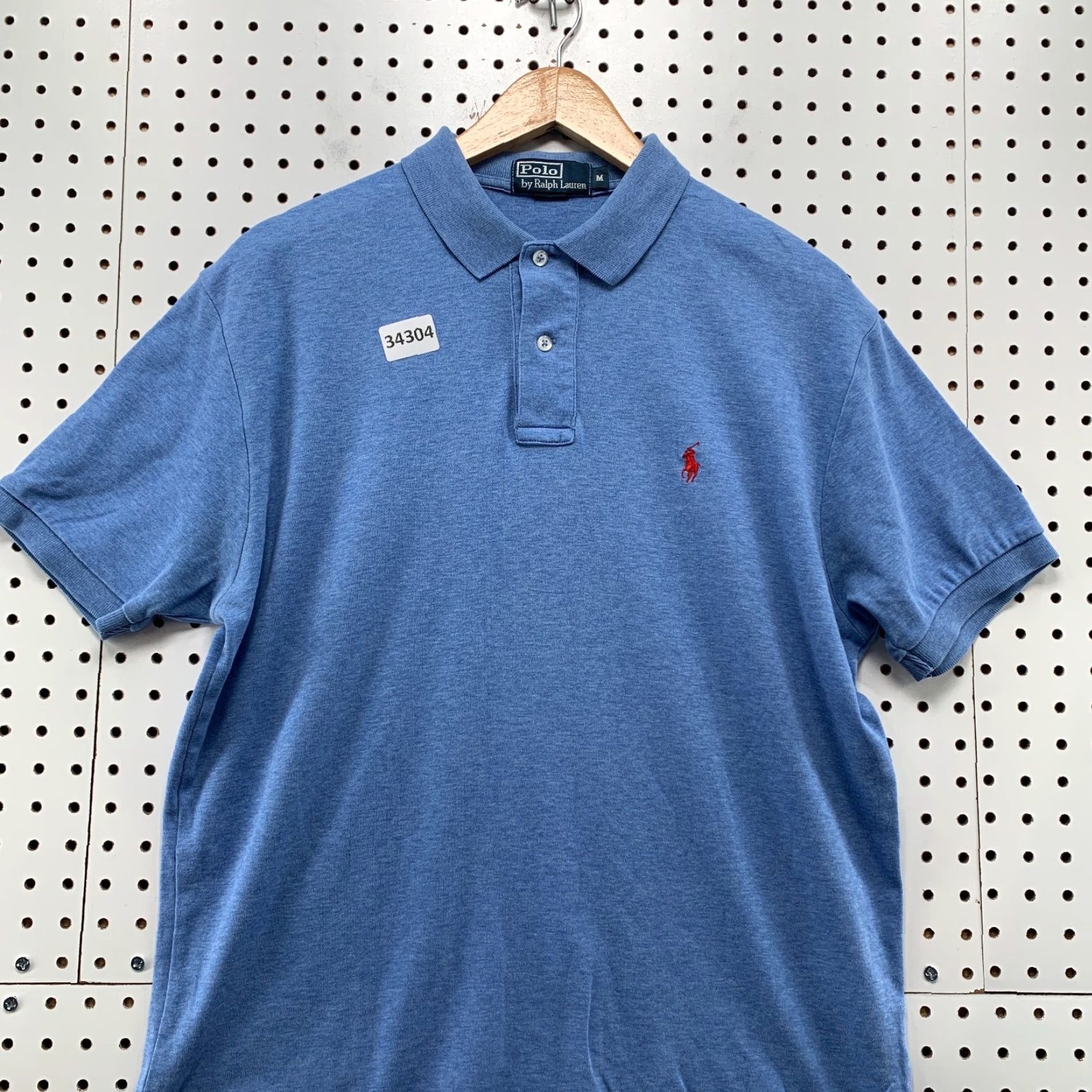 Polo Ralph Lauren VINTAGE Polo Ralph Lauren Shirt Mens M Blue Red Pony Polo Casual Preppy 90s Mens Clothing Size US M / EU 48-50 / 2 - 5 Thumbnail