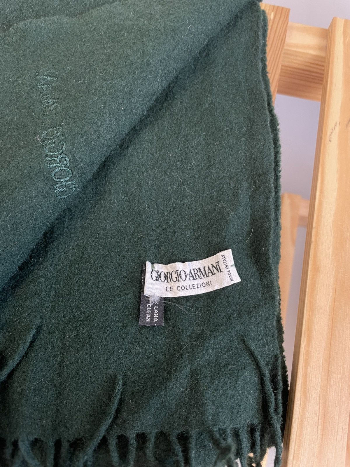Giorgio Armani Giorgio Armani vintage wool scarf Size ONE SIZE - 4 Thumbnail
