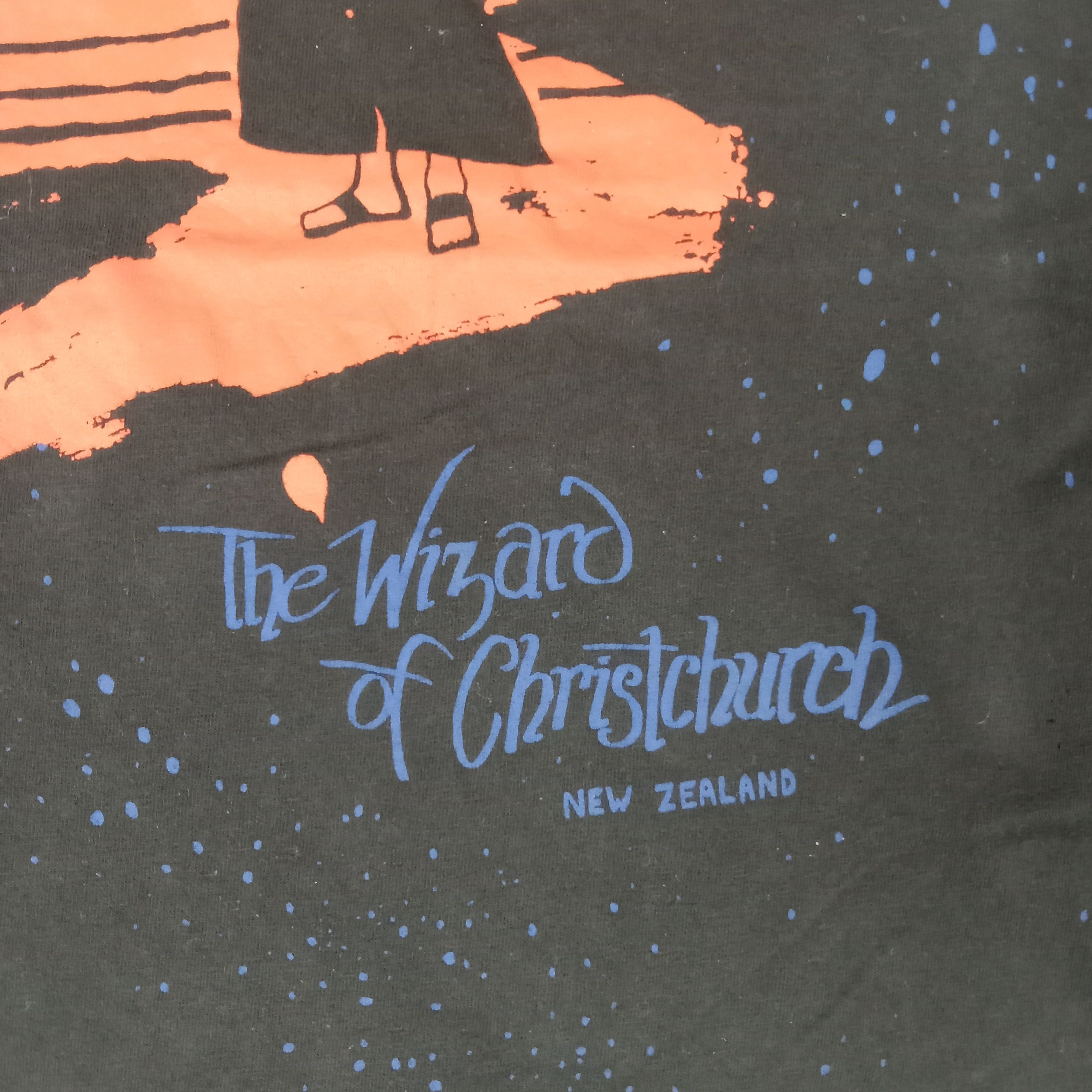 Vintage The Wizard Of Christchurch American Movie Tshirt Size US L / EU 52-54 / 3 - 3 Thumbnail