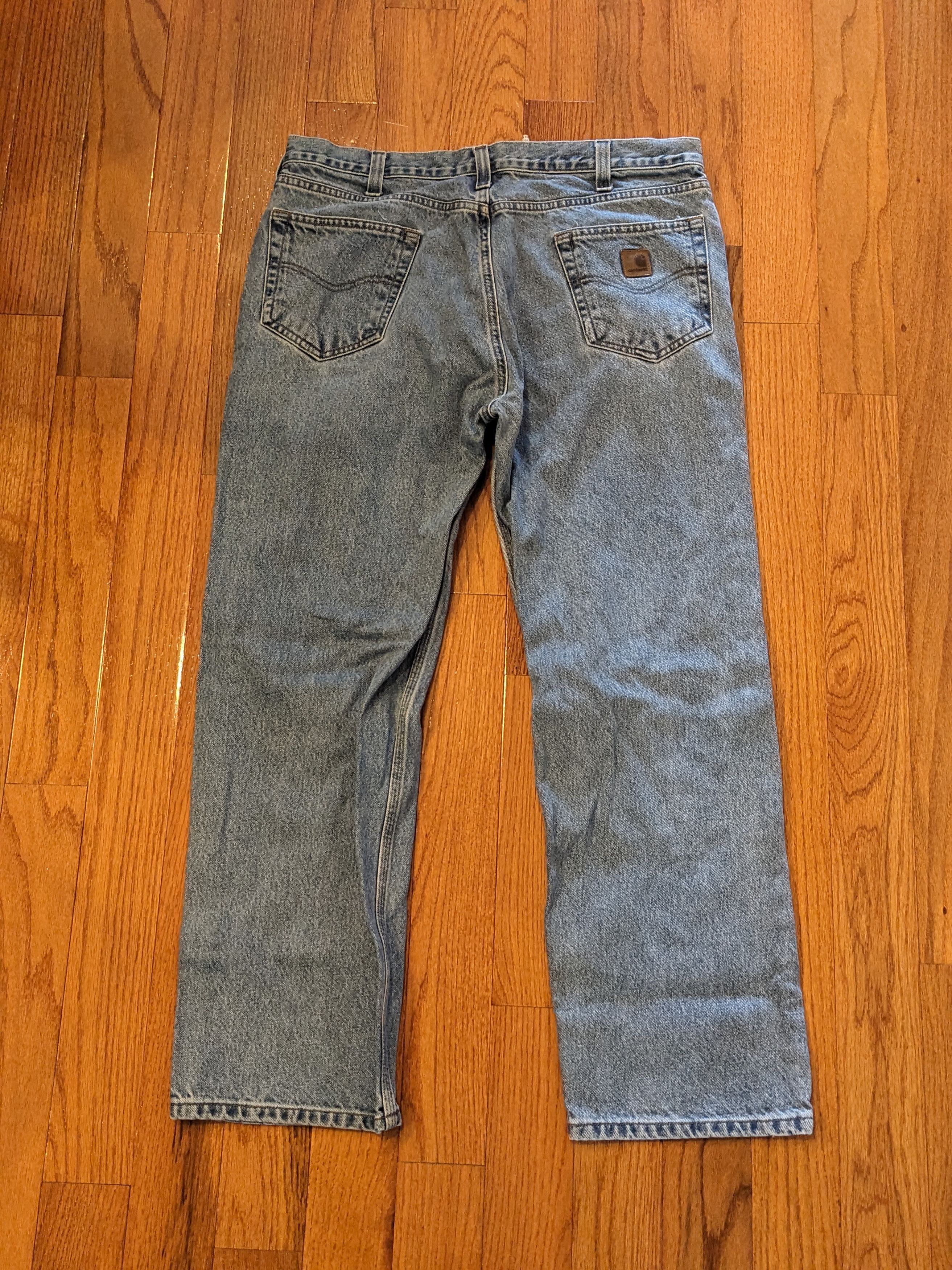 Carhartt × Vintage Vintage Carhartt B460-LVB 38 x 30 Relaxed Fit Denim Jeans Size US 38 / EU 54 - 1 Thumbnail