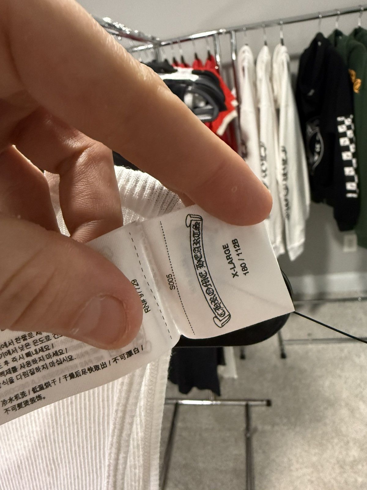 Chrome Hearts Chrome Hearts White Muyumi Ribbed Tank Size US XL / EU 56 / 4 - 5 Thumbnail