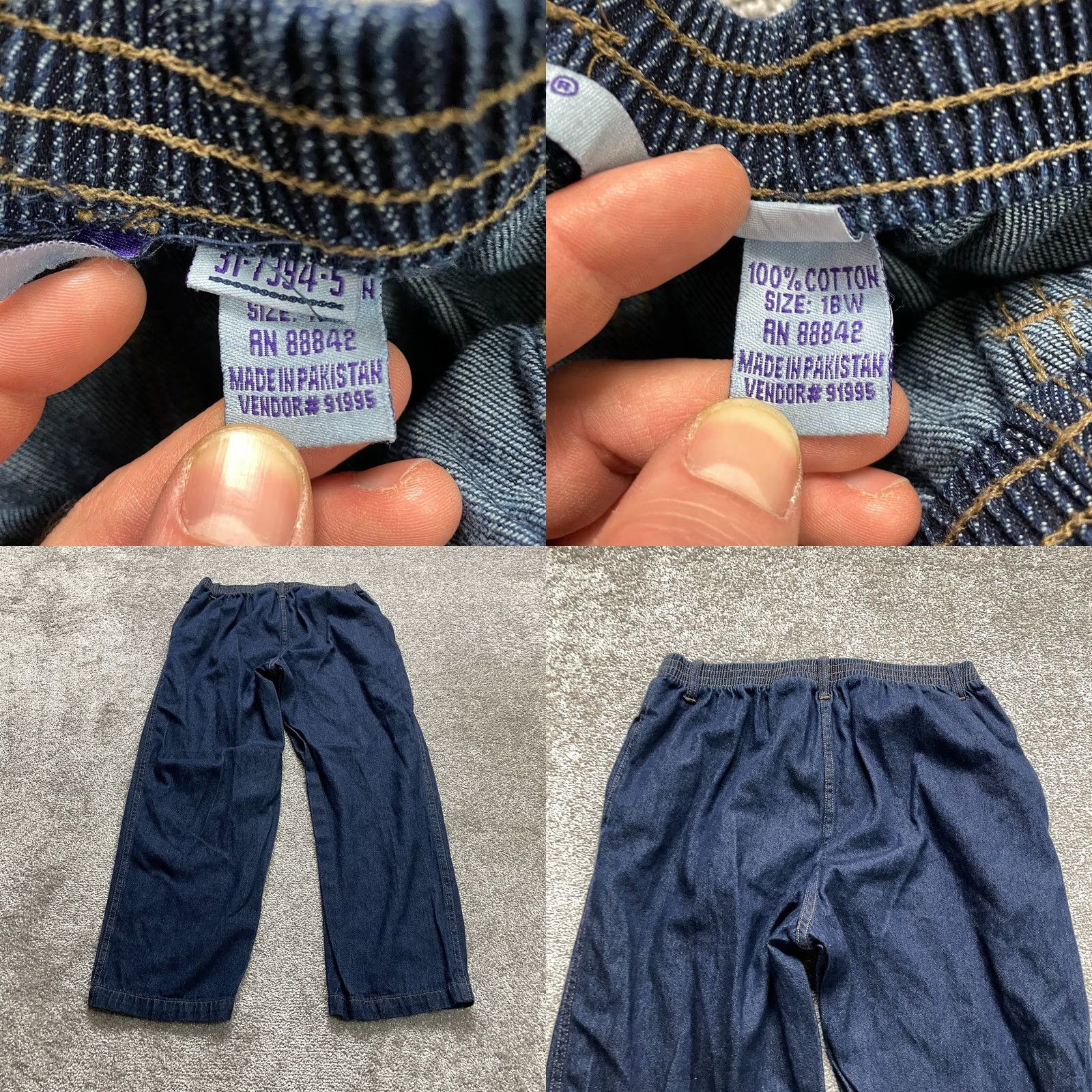 Vintage Roman Originals Jeans Pants Womens Plus 16W Blue Classic Fit Straight 30x28 Denim 100% Cotton Holiday? No, keep concise. Size 30" / US 8 / IT 44 - 8 Thumbnail