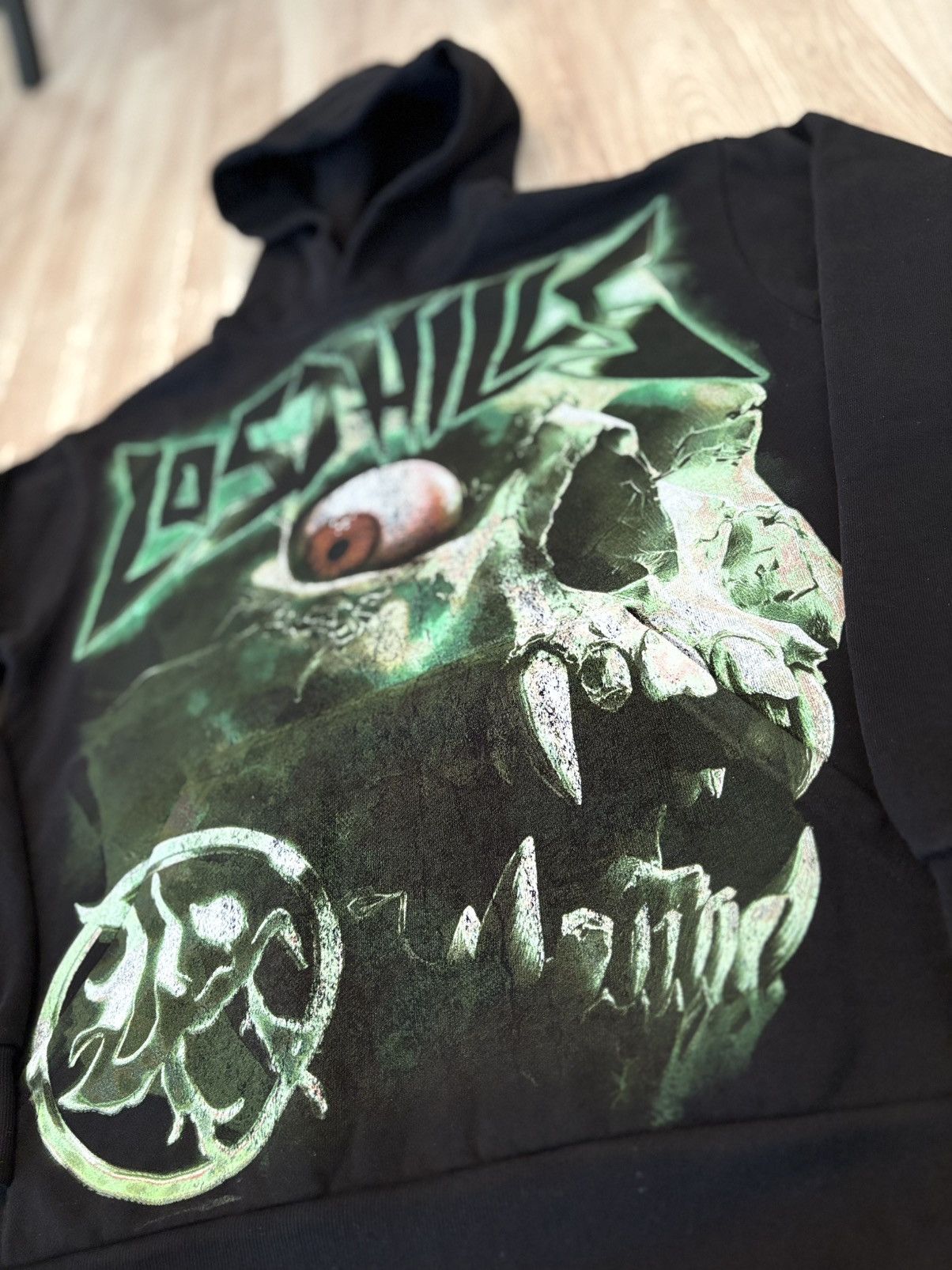 Lost hills Lost Hills Skull Graphic Hoodie – Black/Green – Small Size US S / EU 44-46 / 1 - 2 Thumbnail