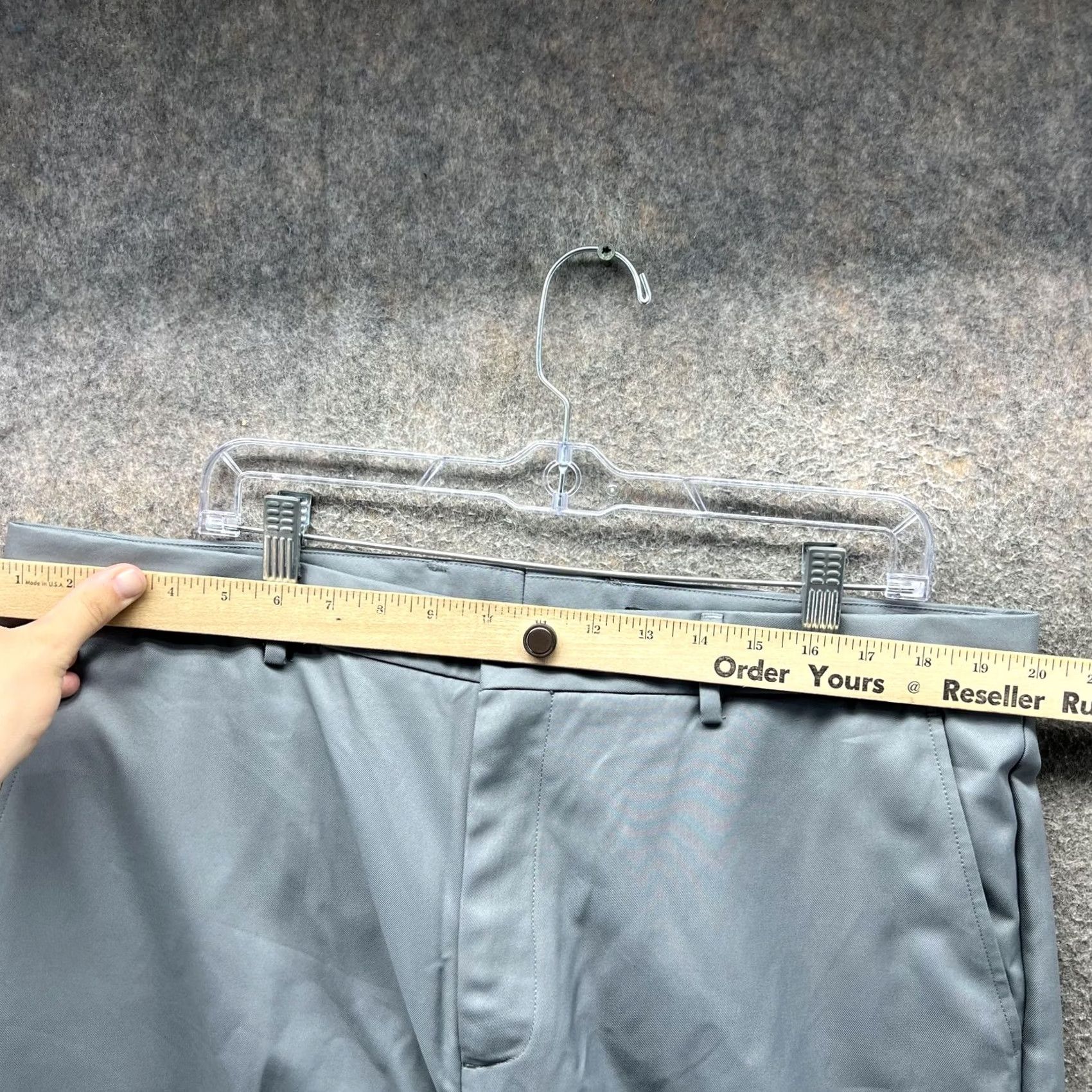 Vintage Greg Norman Pants Mens 38x32 Gray Golf Dress Flat Front Polyester Pants Mens Gray 38x32 Business Casual Flat Front Golf Wear Mens Size US 38 / EU 54 - 5 Thumbnail