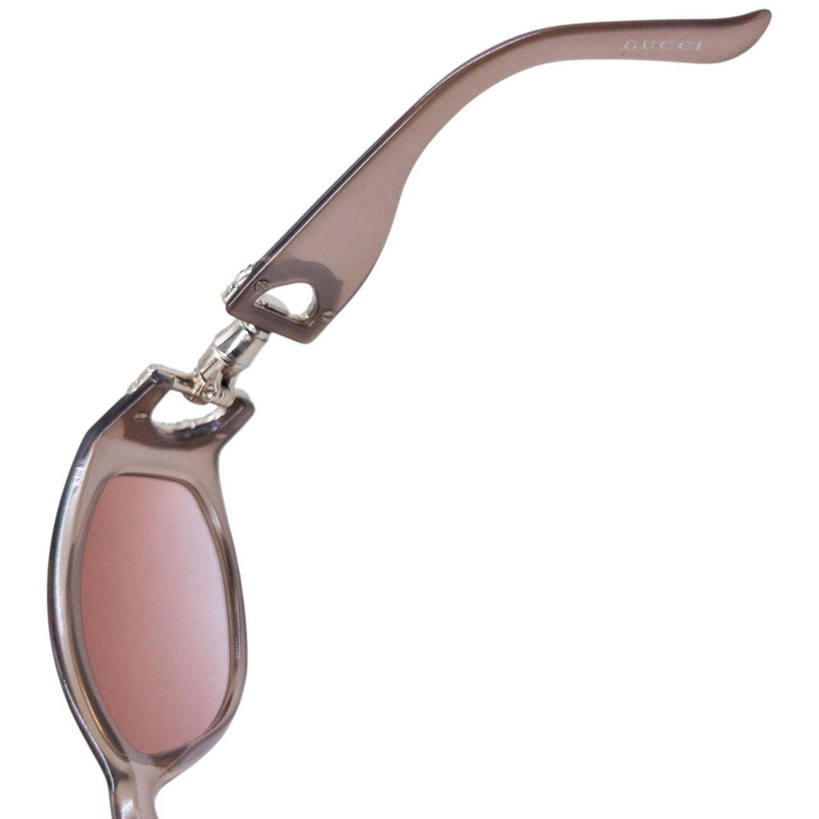Gucci Vintage Gucci Diamonte Horse Bit Sunglasses Size ONE SIZE - 7 Thumbnail