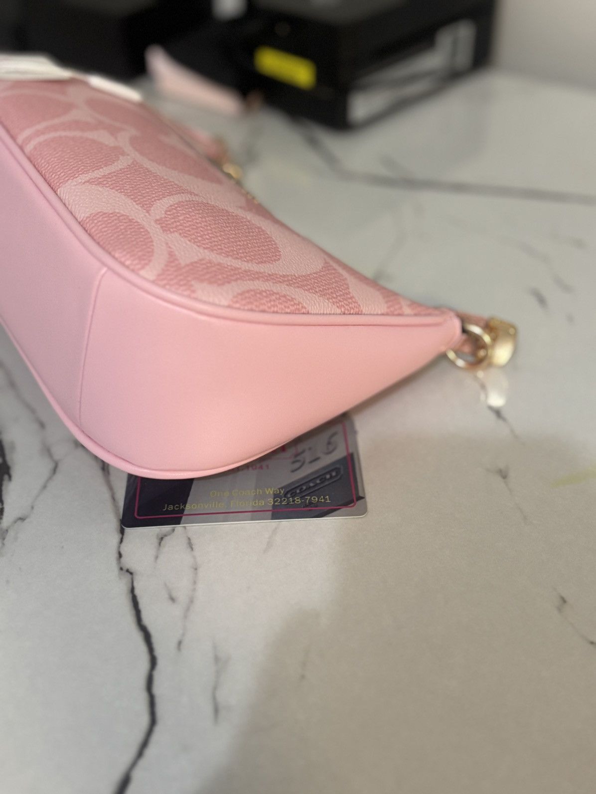 Pink Coach shoulder bag