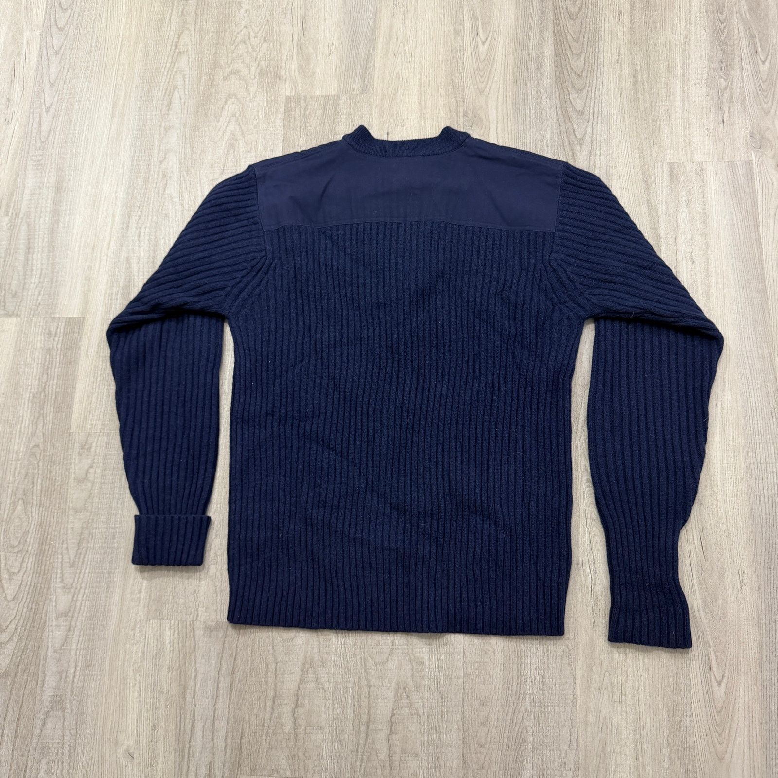 L.L. Bean LL Bean Commando Sweater Men XL Blue 100% Wool Army Military Size US XL / EU 56 / 4 - 6 Thumbnail