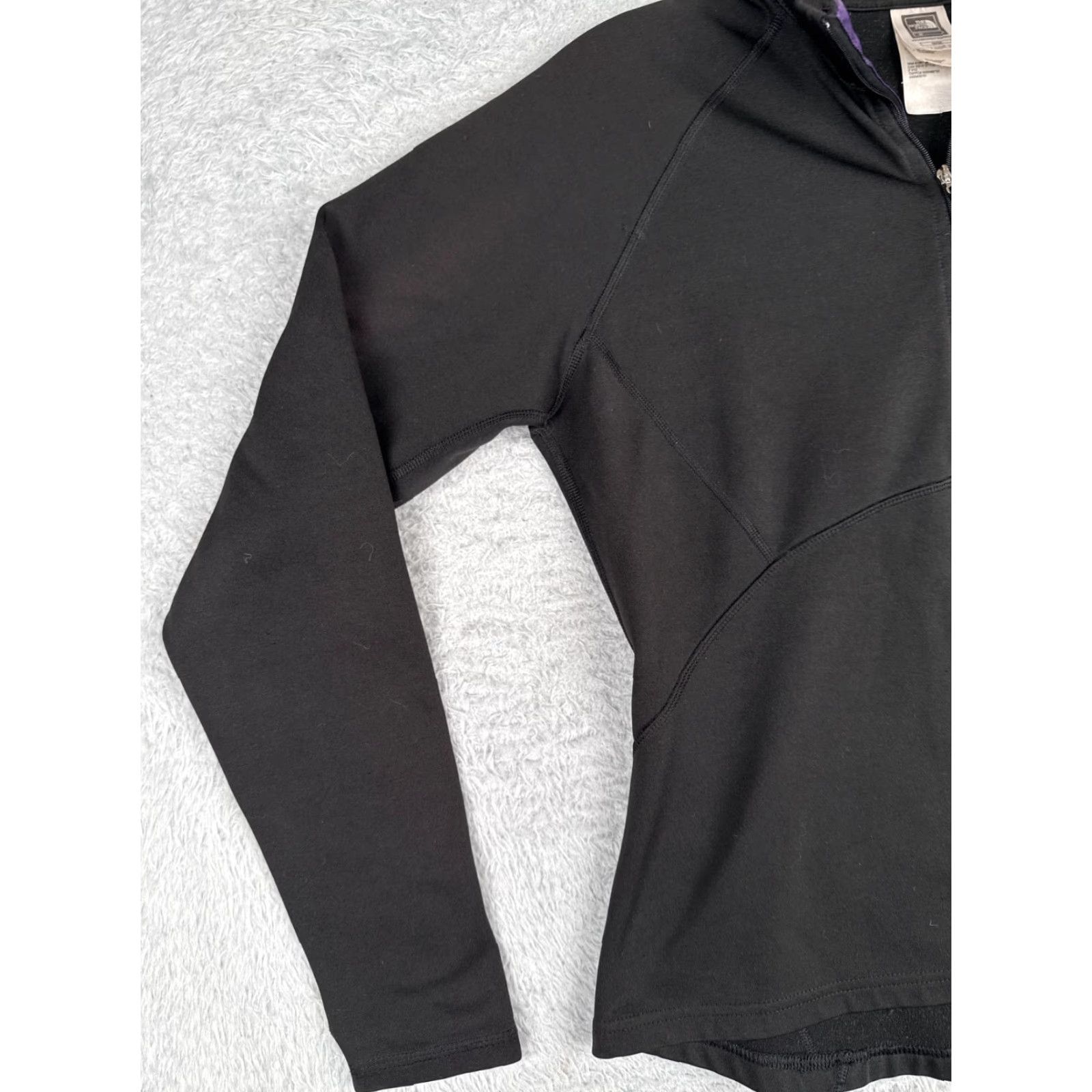 The North Face The North Face Sweatshirt Woman Medium Black Polyester 1/4 Zip Long Sleeve Logo Pullover 34 in Mens Womens Boys Girls Size M / US 6-8 / IT 42-44 - 4 Thumbnail