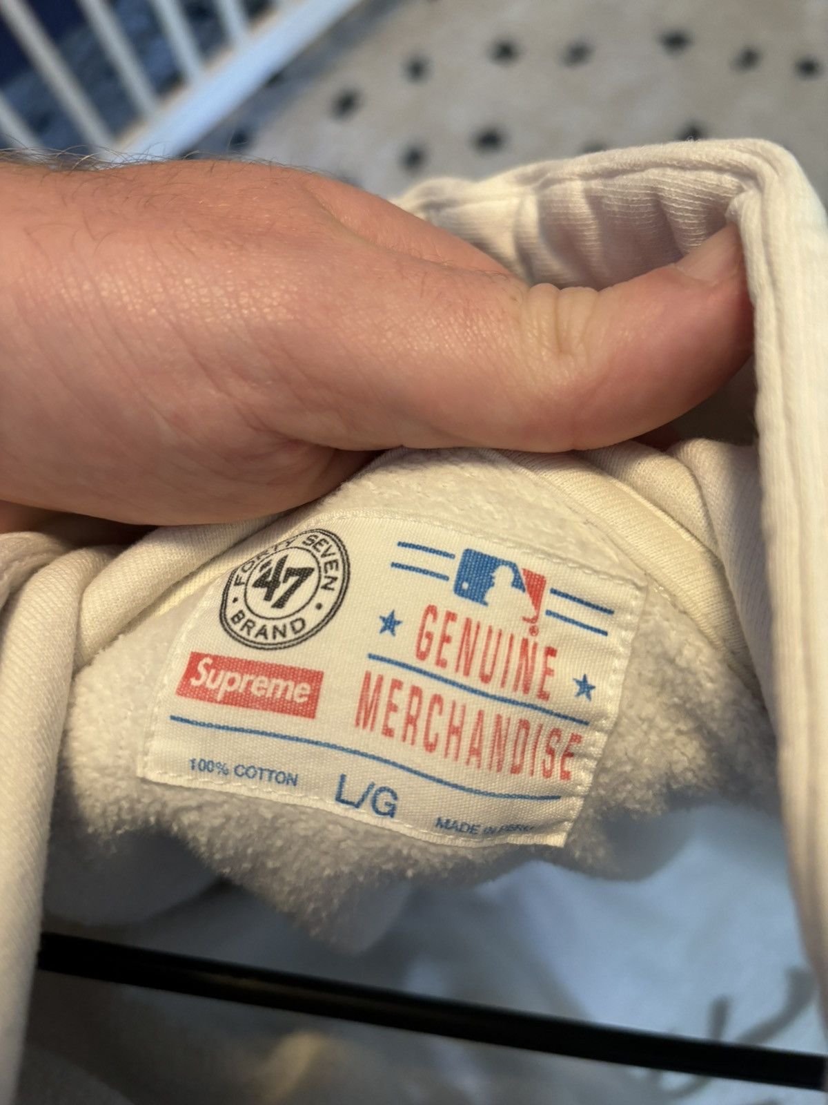 Supreme Supreme Yankees Hoodie Size US L / EU 52-54 / 3 - 3 Thumbnail