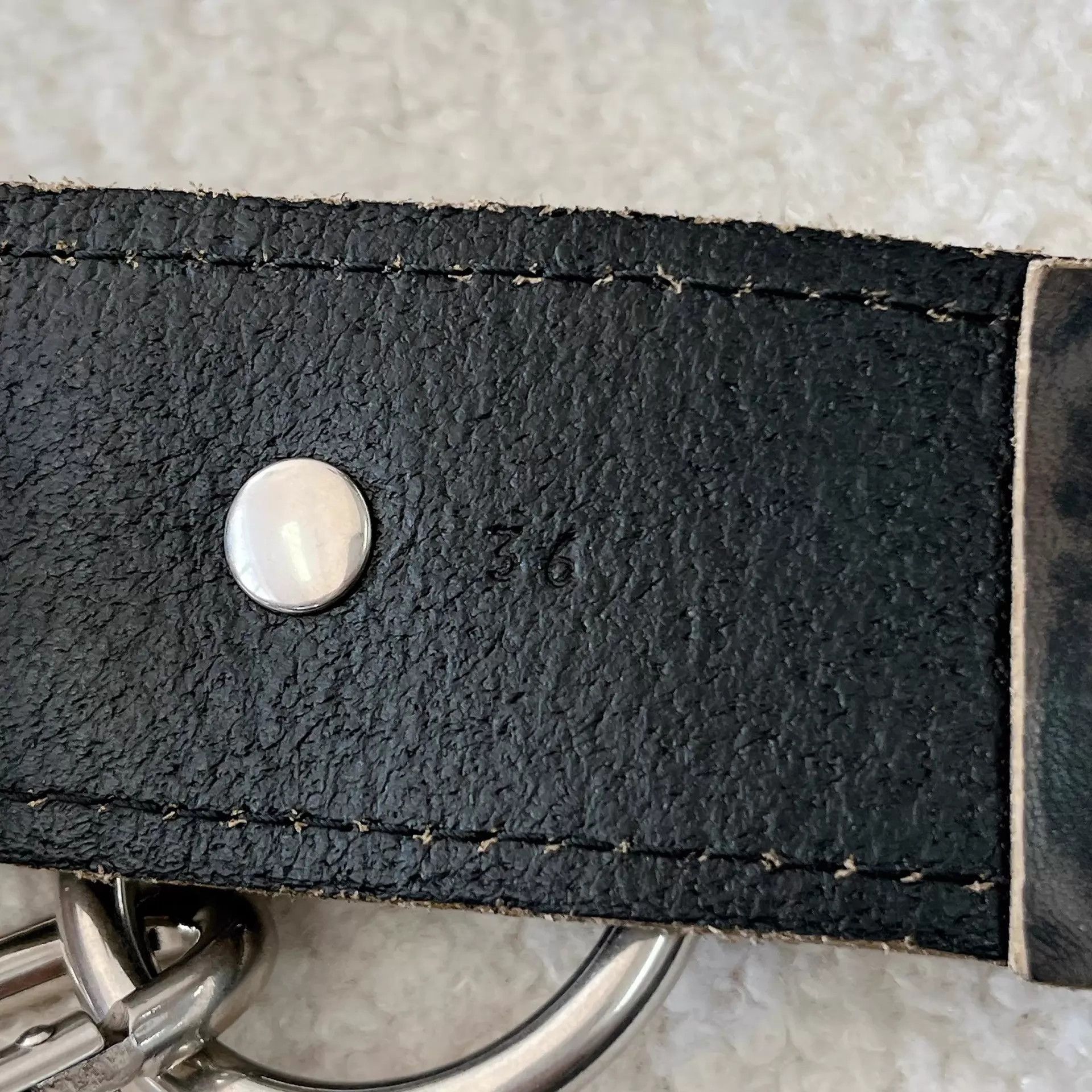 Prada Prada Black Heavyduty Biker Metal Charm Belt Size ONE SIZE - 5 Thumbnail