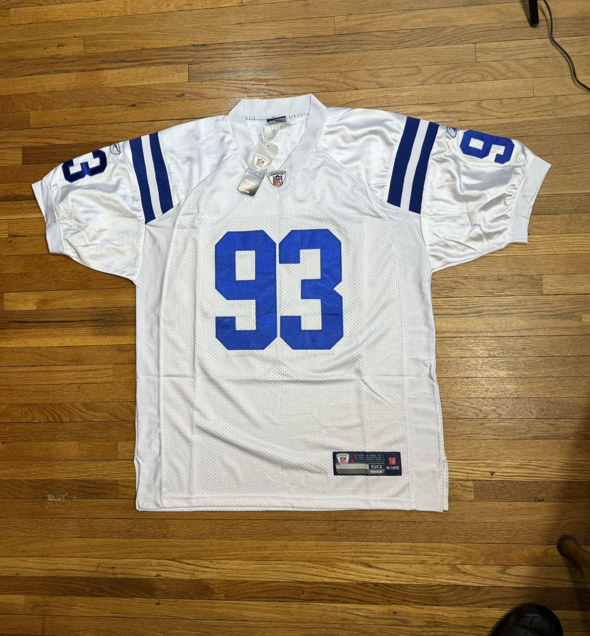 NFL × Vintage Dwight Freeney Reebok NFL Jersey Indianapolis Colts White Size US L / EU 52-54 / 3 - 1 Thumbnail
