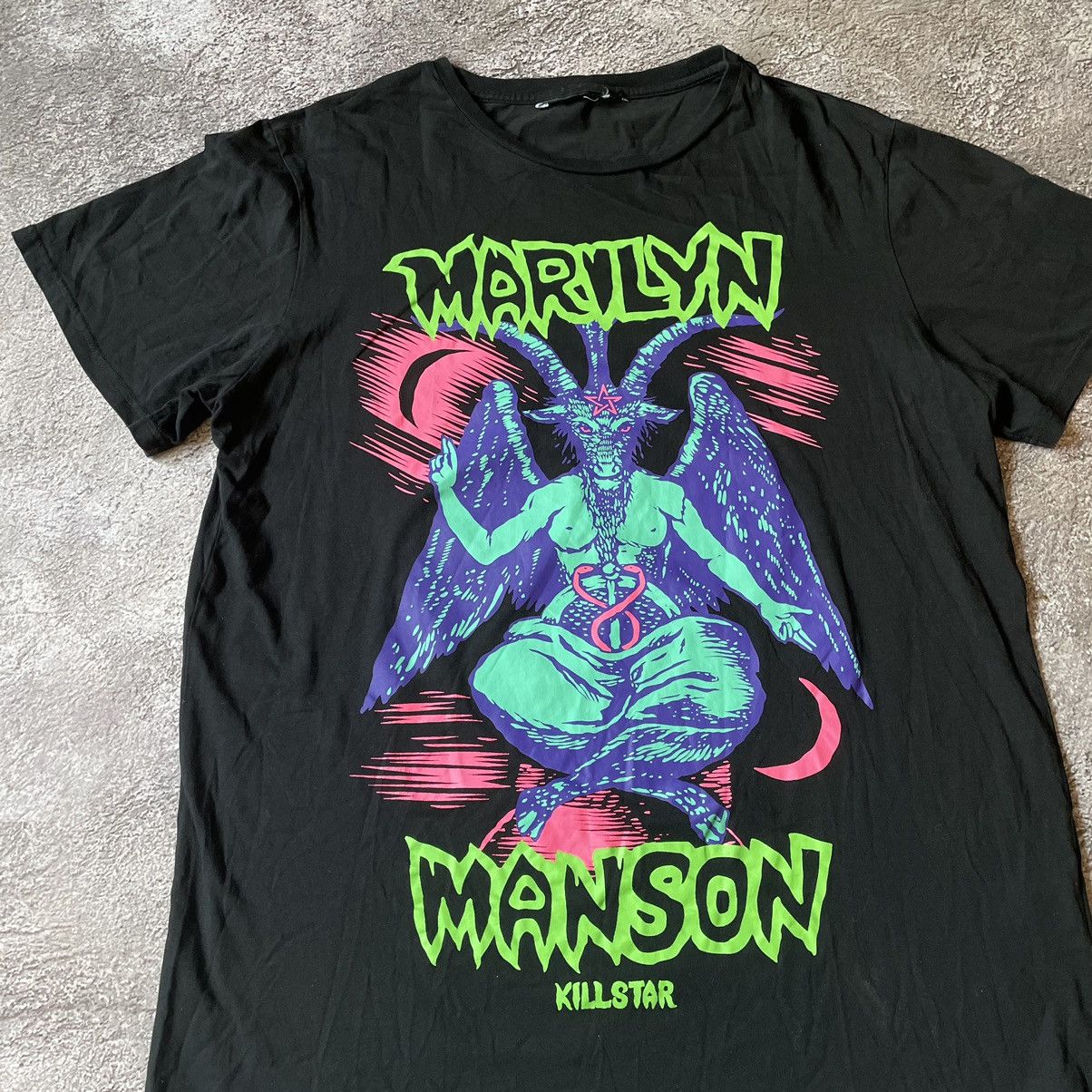 Vintage Vintage Y2K Marilyn Manson Graphic Tee Black Skate Opium XL Size US XL / EU 56 / 4 - 5 Thumbnail