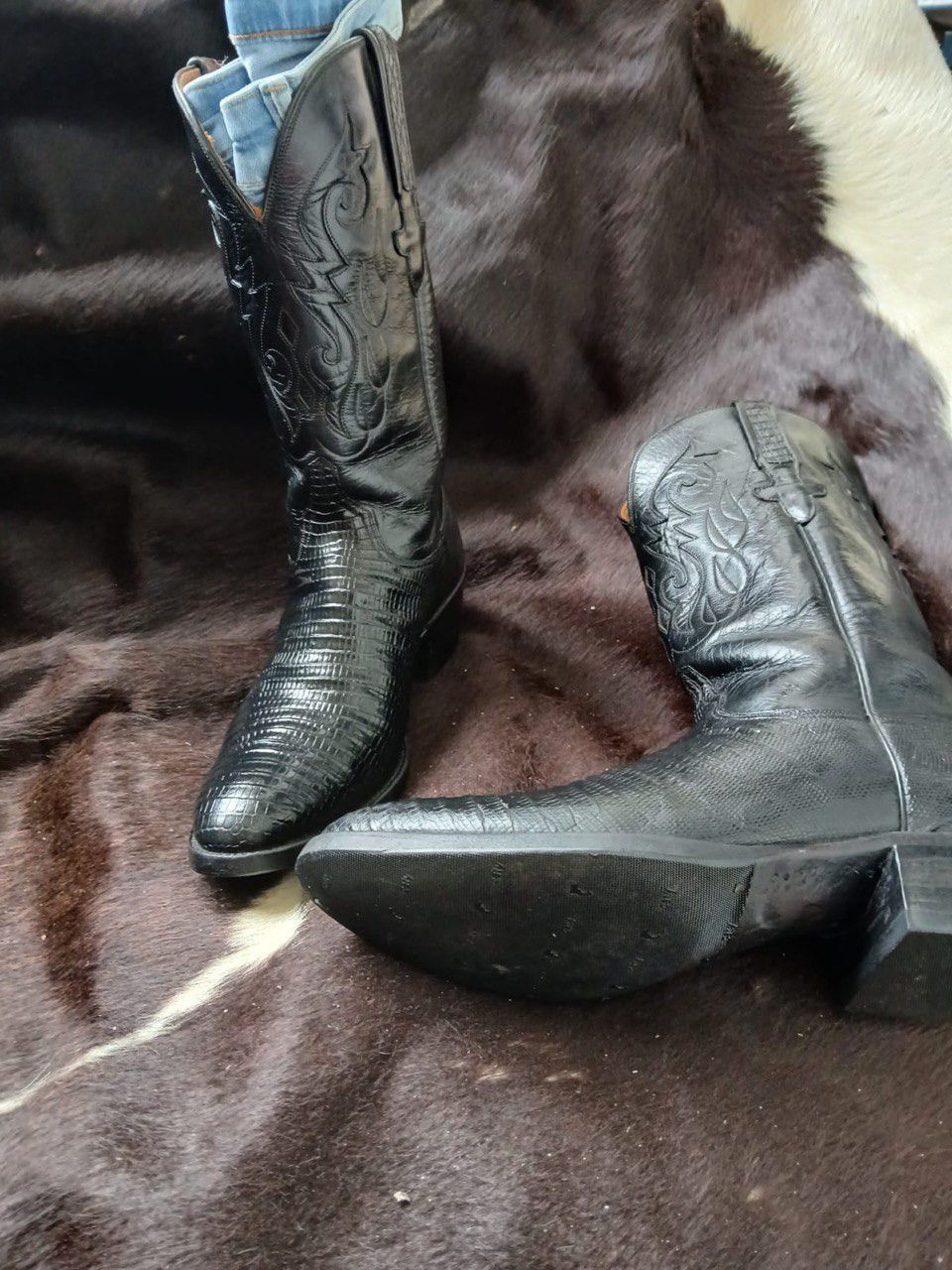 Lucchese Lucchese lizard skin cowboy boots Size US 10.5 / EU 43-44 - 2 Thumbnail